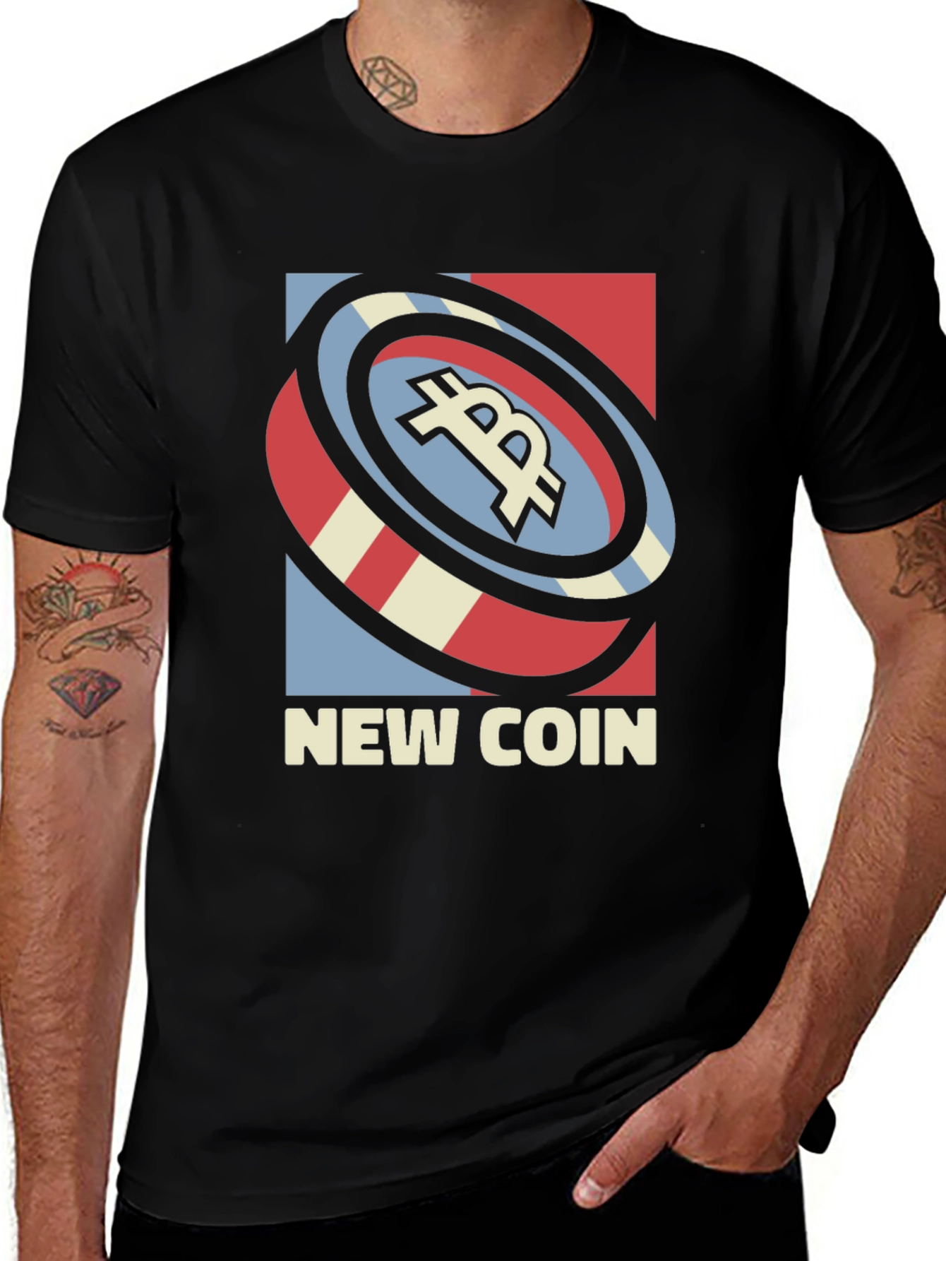 New Coin Graphic T-Shirt - Crypto Tee