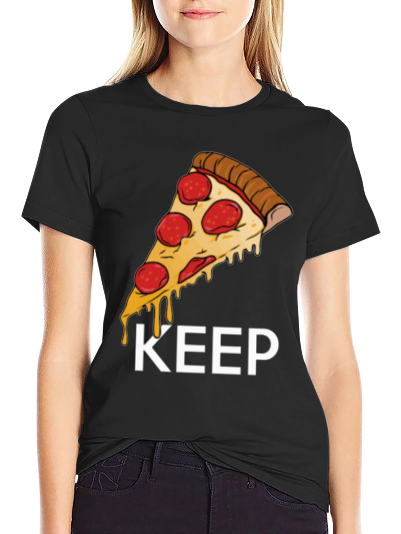 Pizza Slice Graphic Tee - Keep It Cheesy!