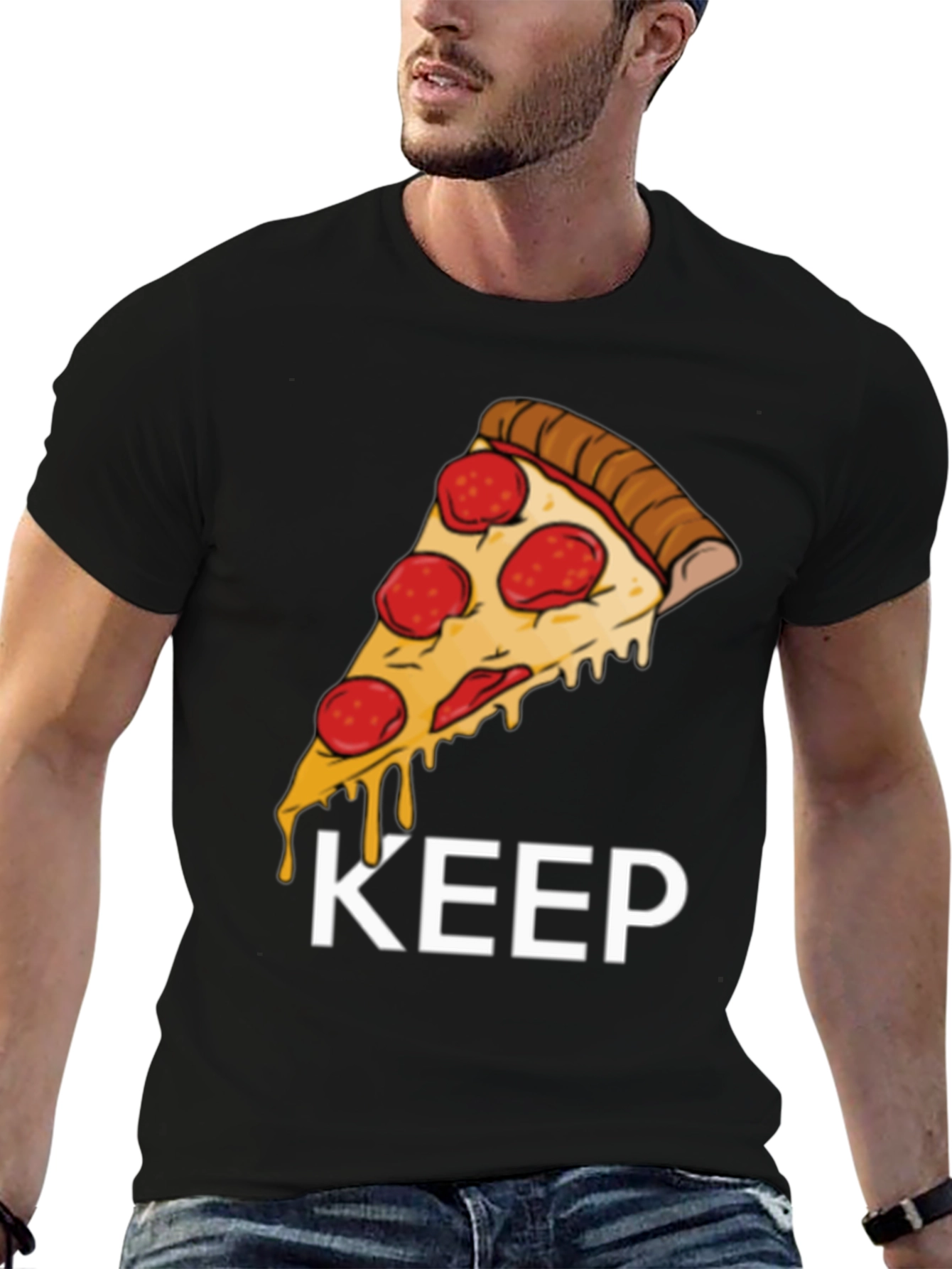 Pizza Slice Graphic Tee - Keep It Cheesy!