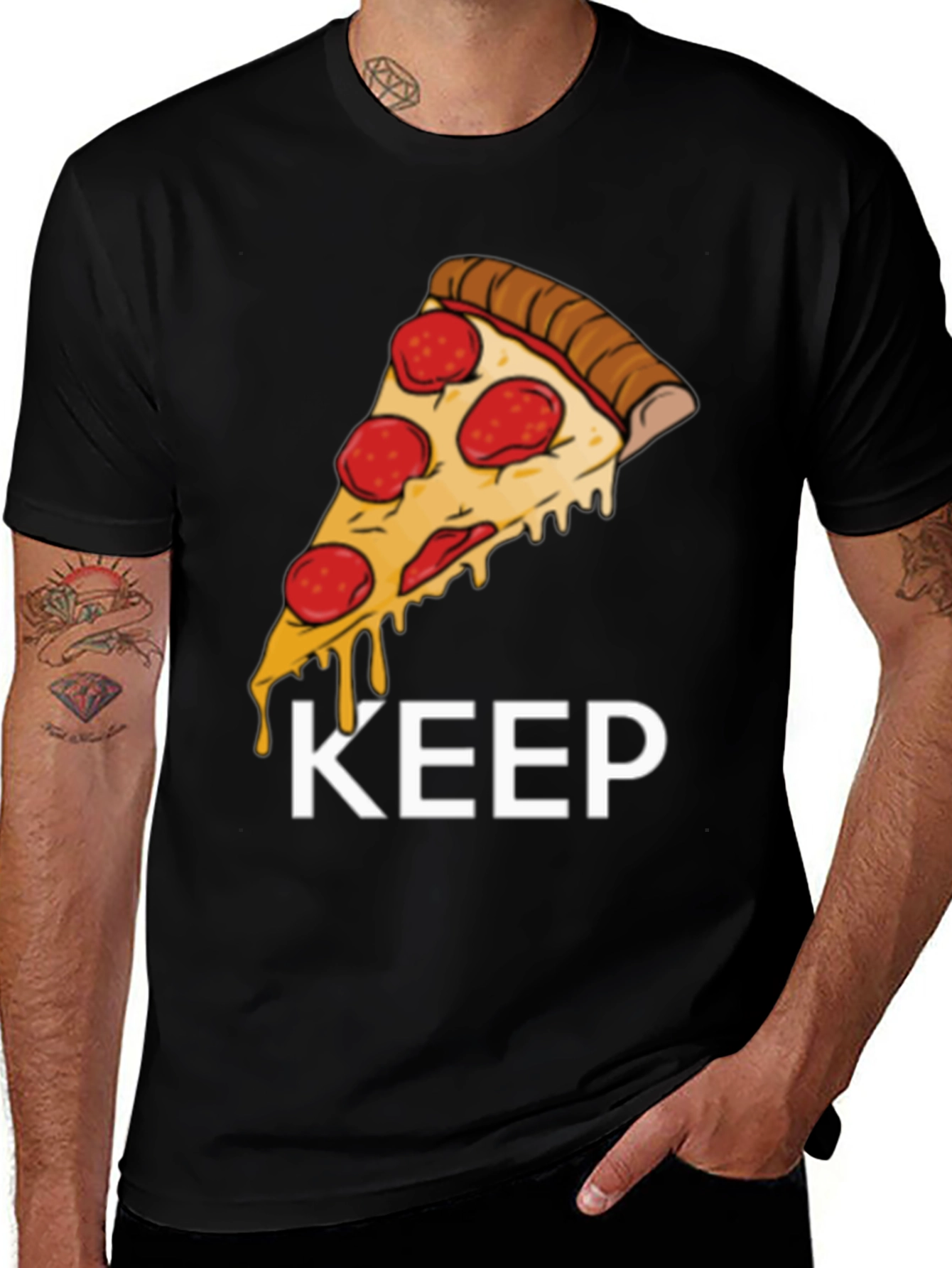 Pizza Slice Graphic Tee - Keep It Cheesy!