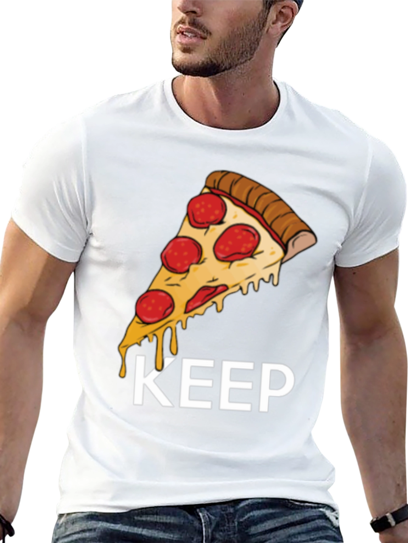 Pizza Slice Graphic Tee - Keep It Cheesy!