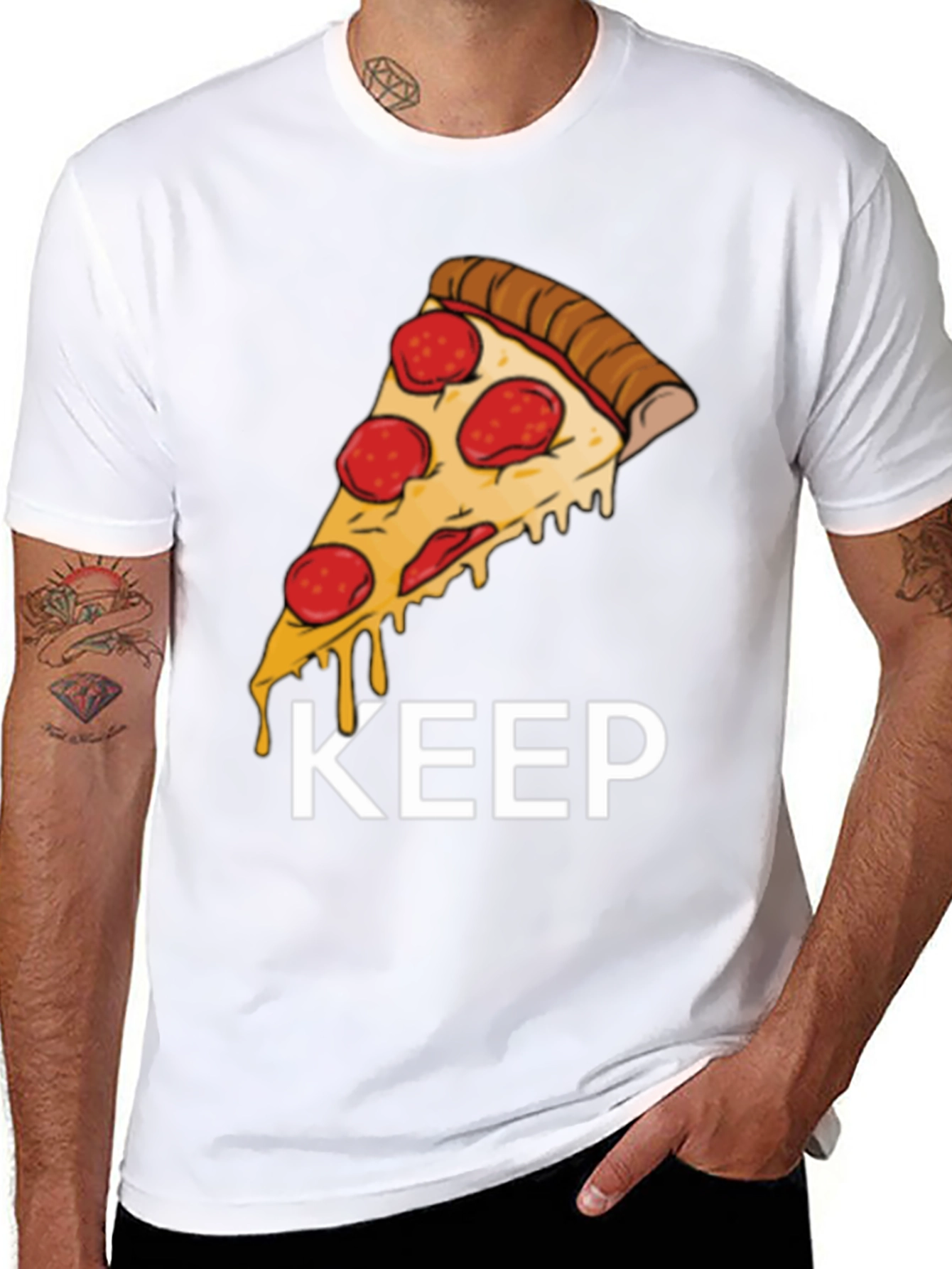 Pizza Slice Graphic Tee - Keep It Cheesy!