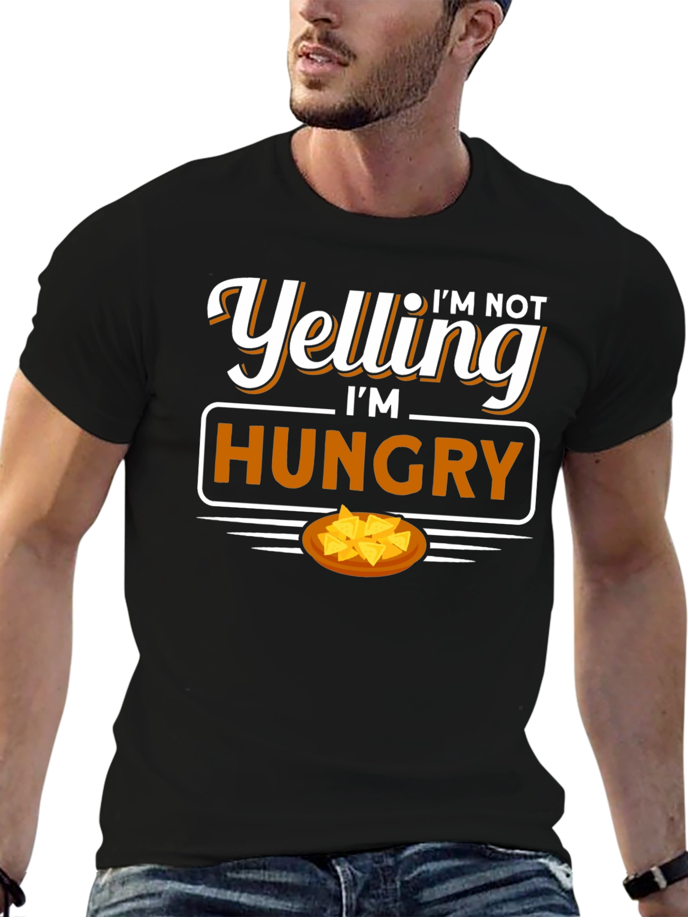 Im Not Yelling Im Hungry Graphic T-Shirt