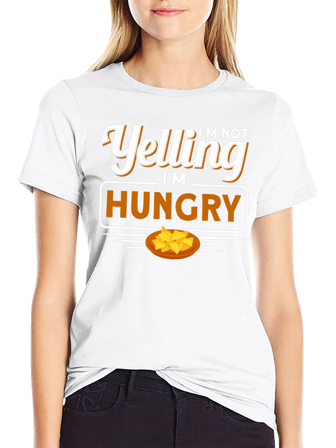 Im Not Yelling Im Hungry Graphic T-Shirt