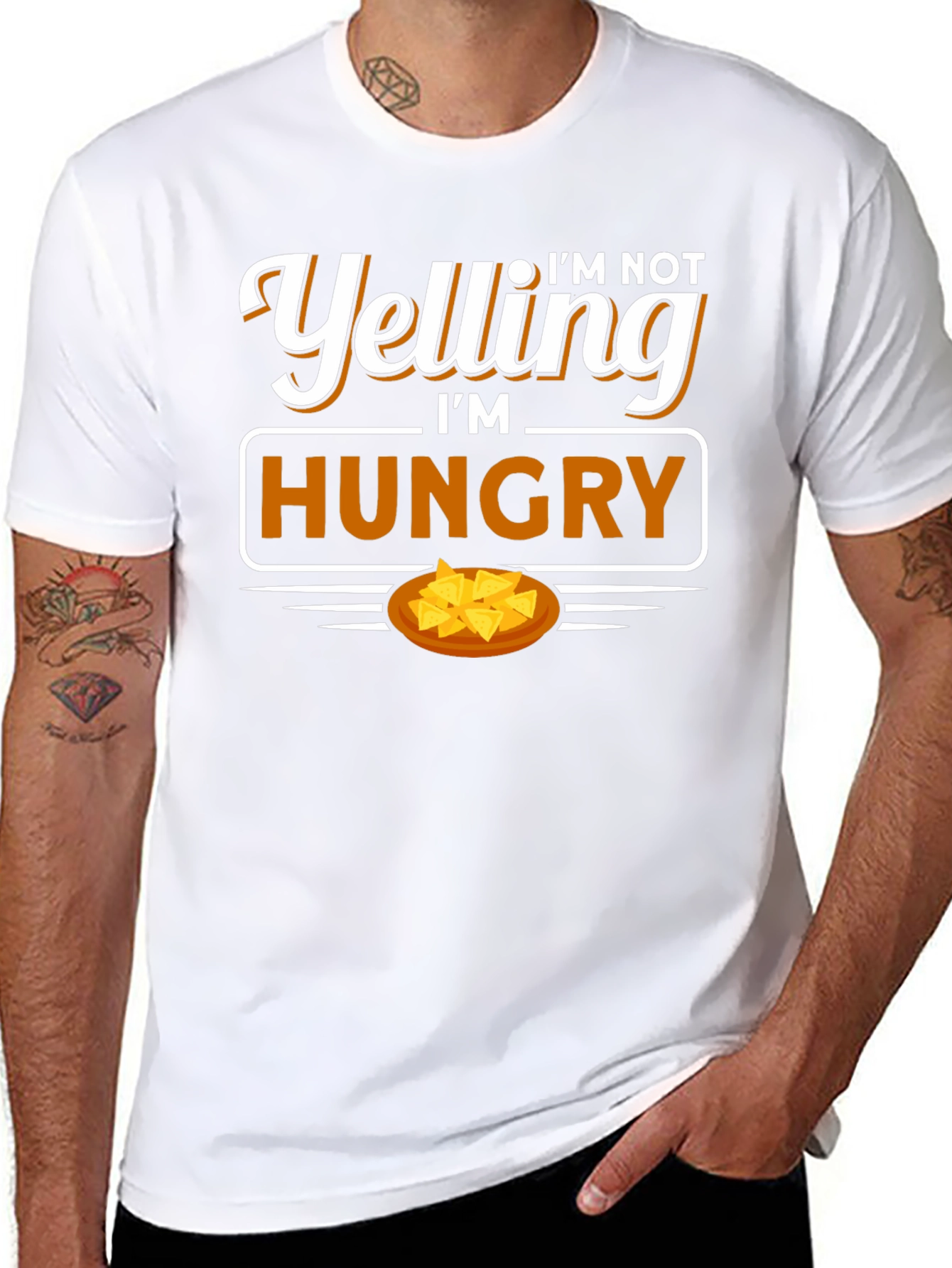Im Not Yelling Im Hungry Graphic T-Shirt