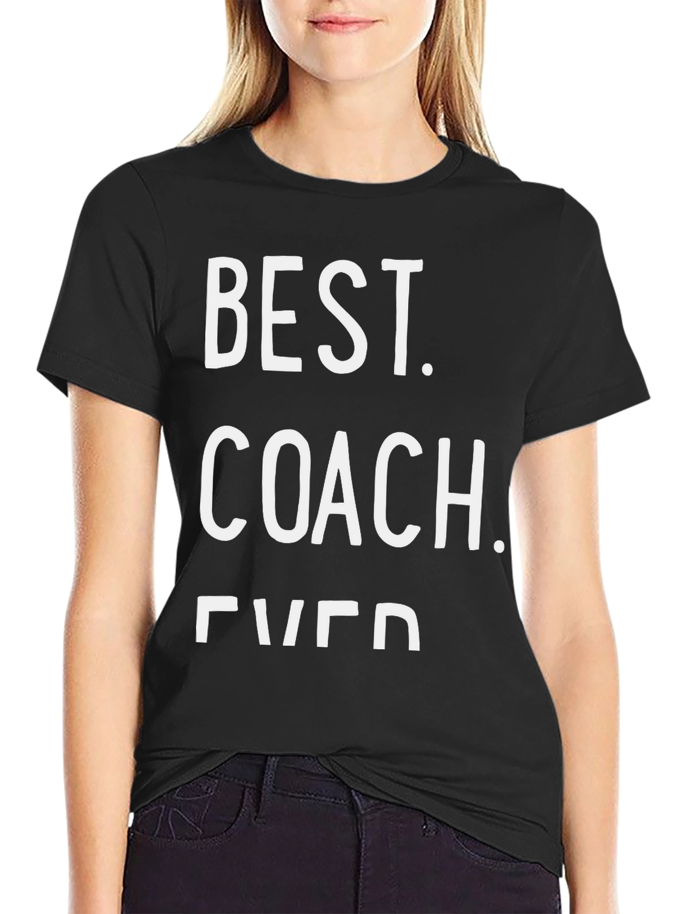 Best Coach Ever - Black T-Shirt