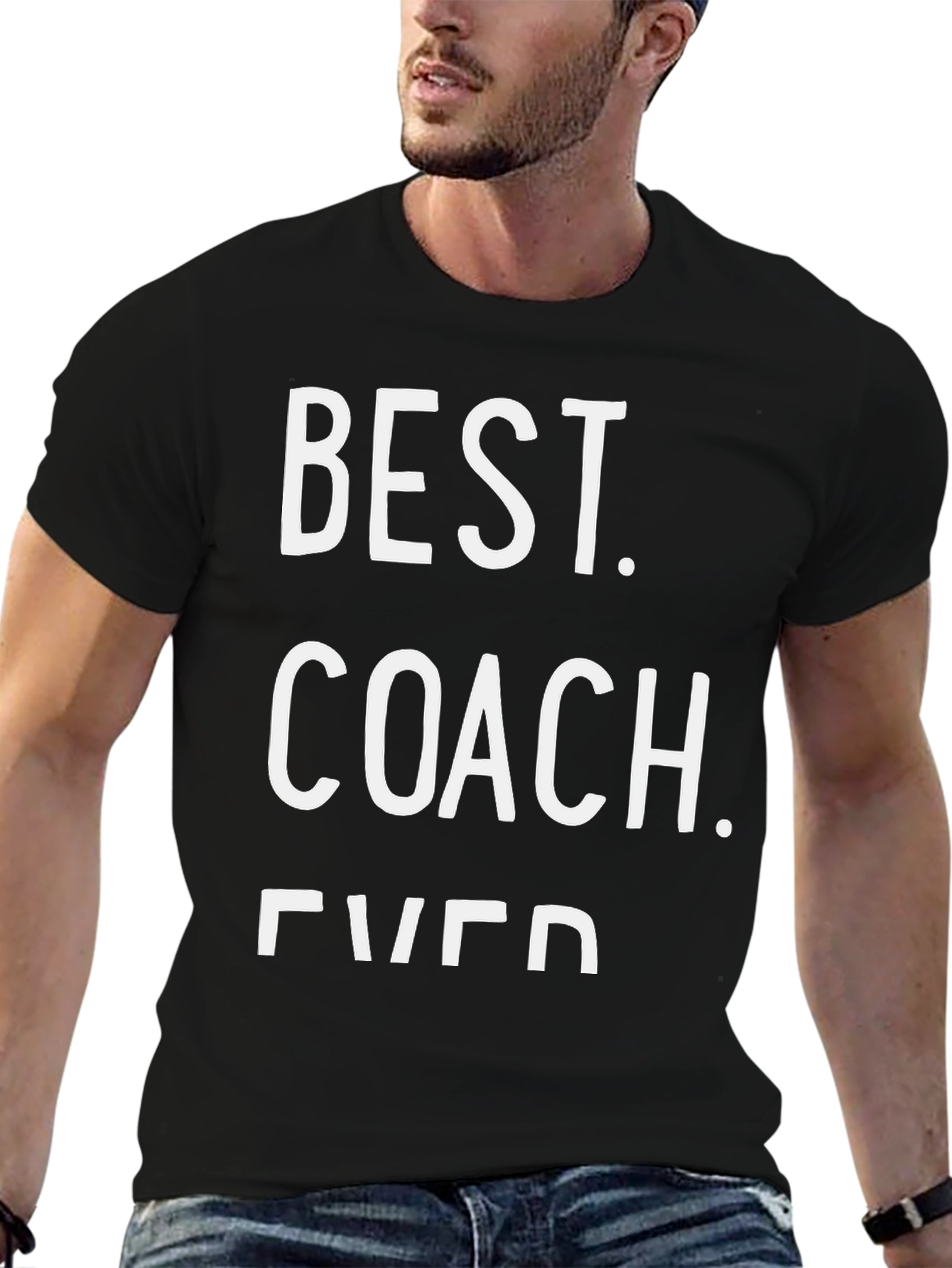 Best Coach Ever - Black T-Shirt