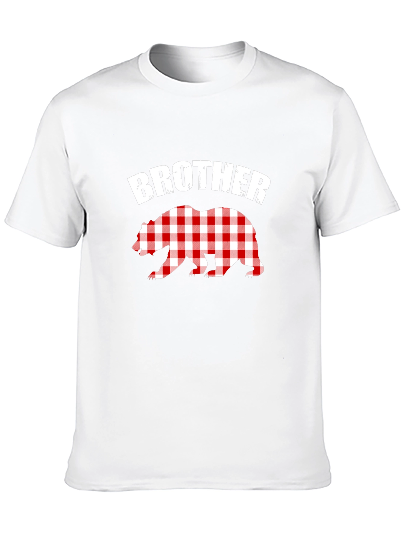 Brother Bear Plaid Graphic Tee - Black