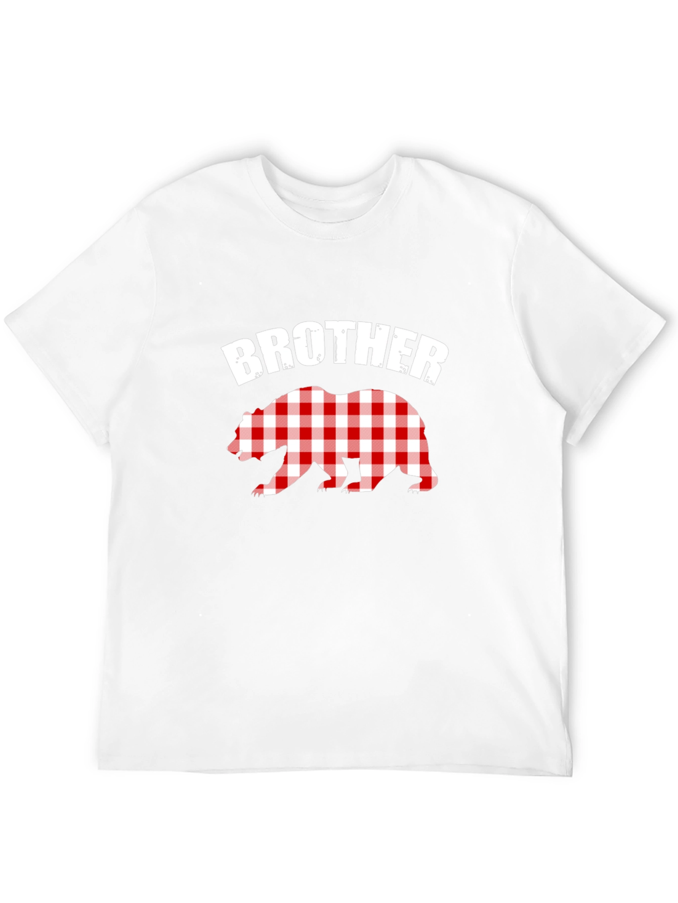 Brother Bear Plaid Graphic Tee - Black