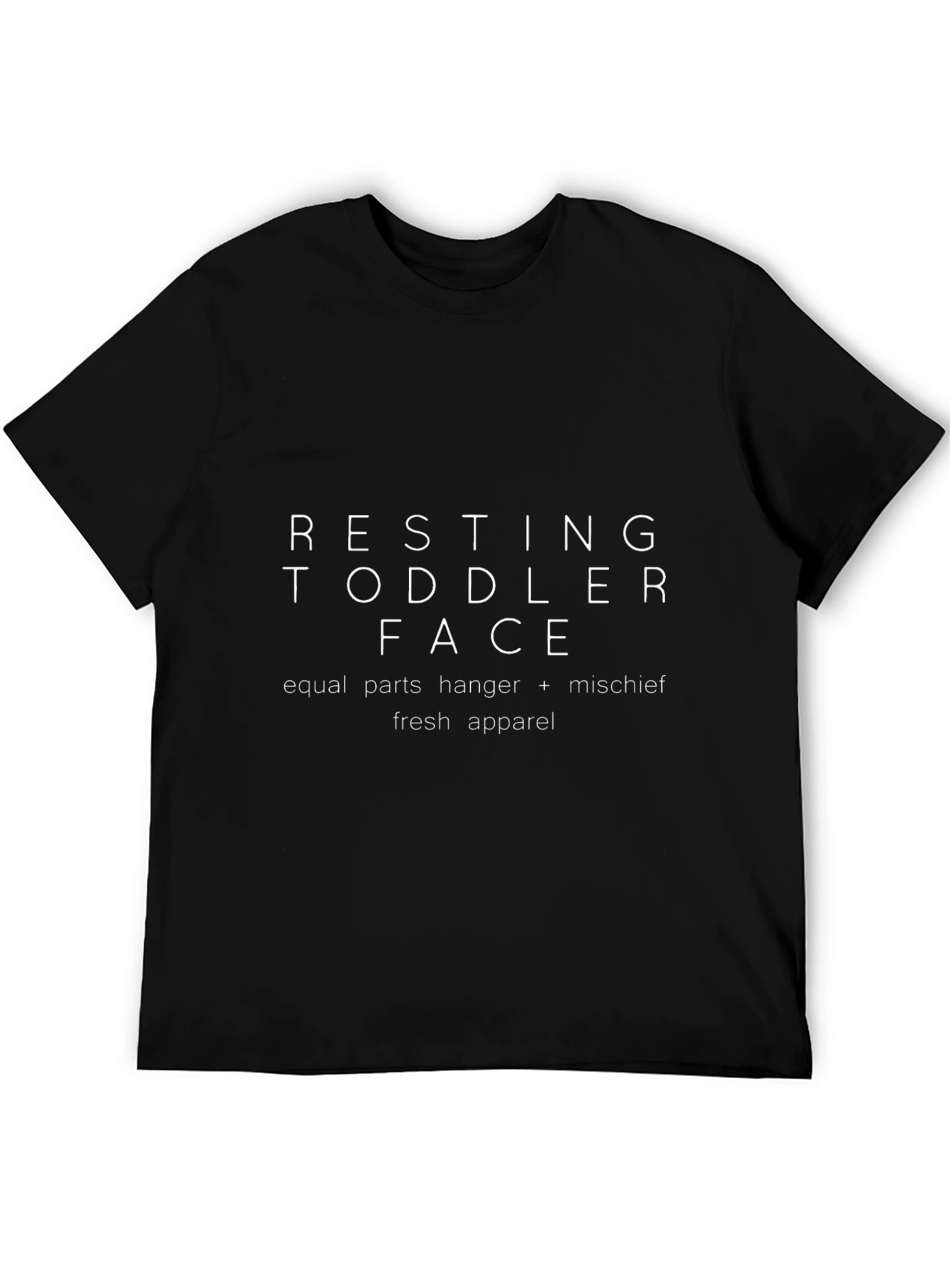 Resting Toddler Face Black T-Shirt