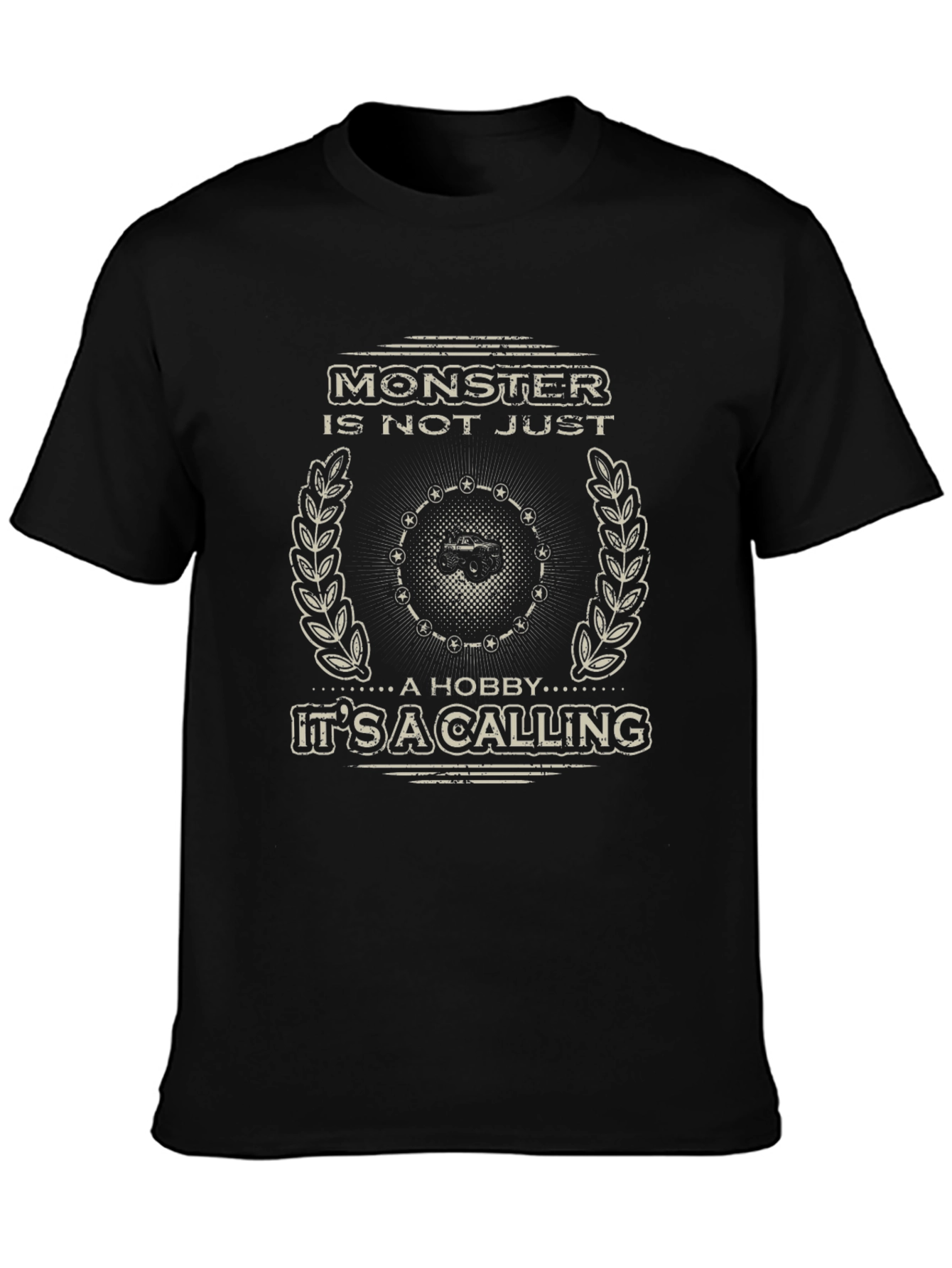 Monster Truck Calling Black T-Shirt