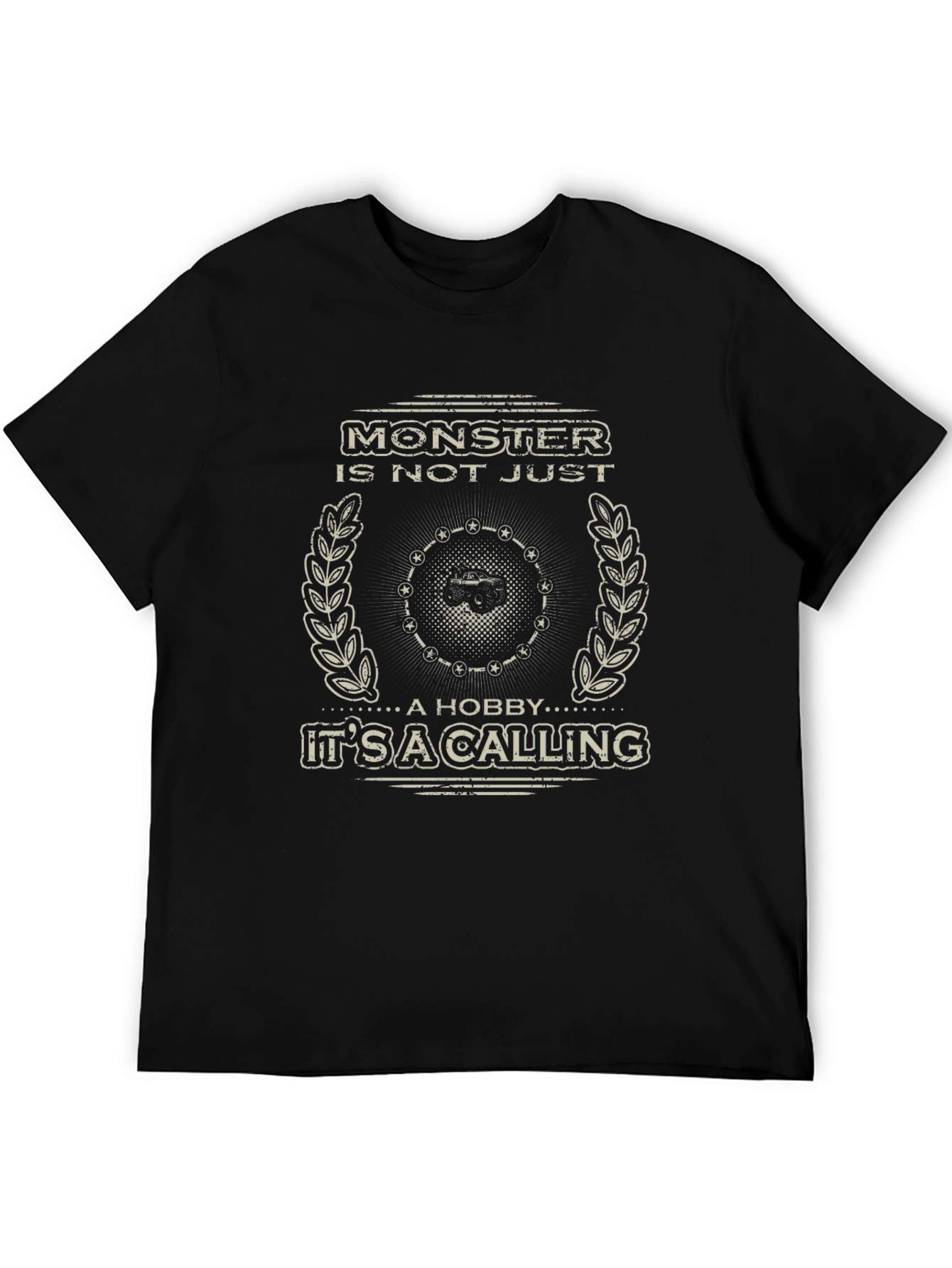 Monster Truck Calling Black T-Shirt
