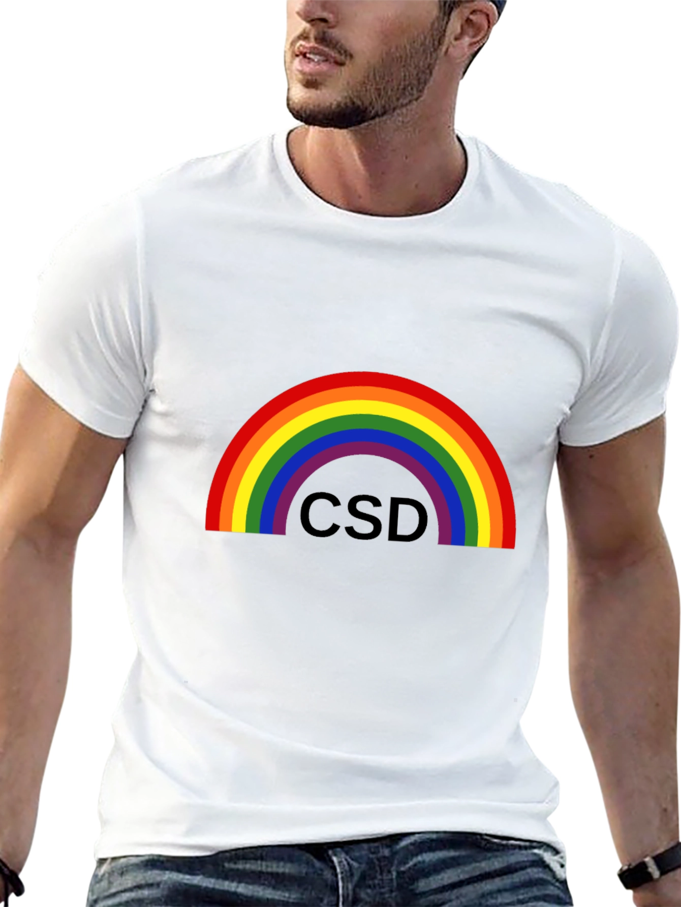 Rainbow CSD Pride T-Shirt - Black