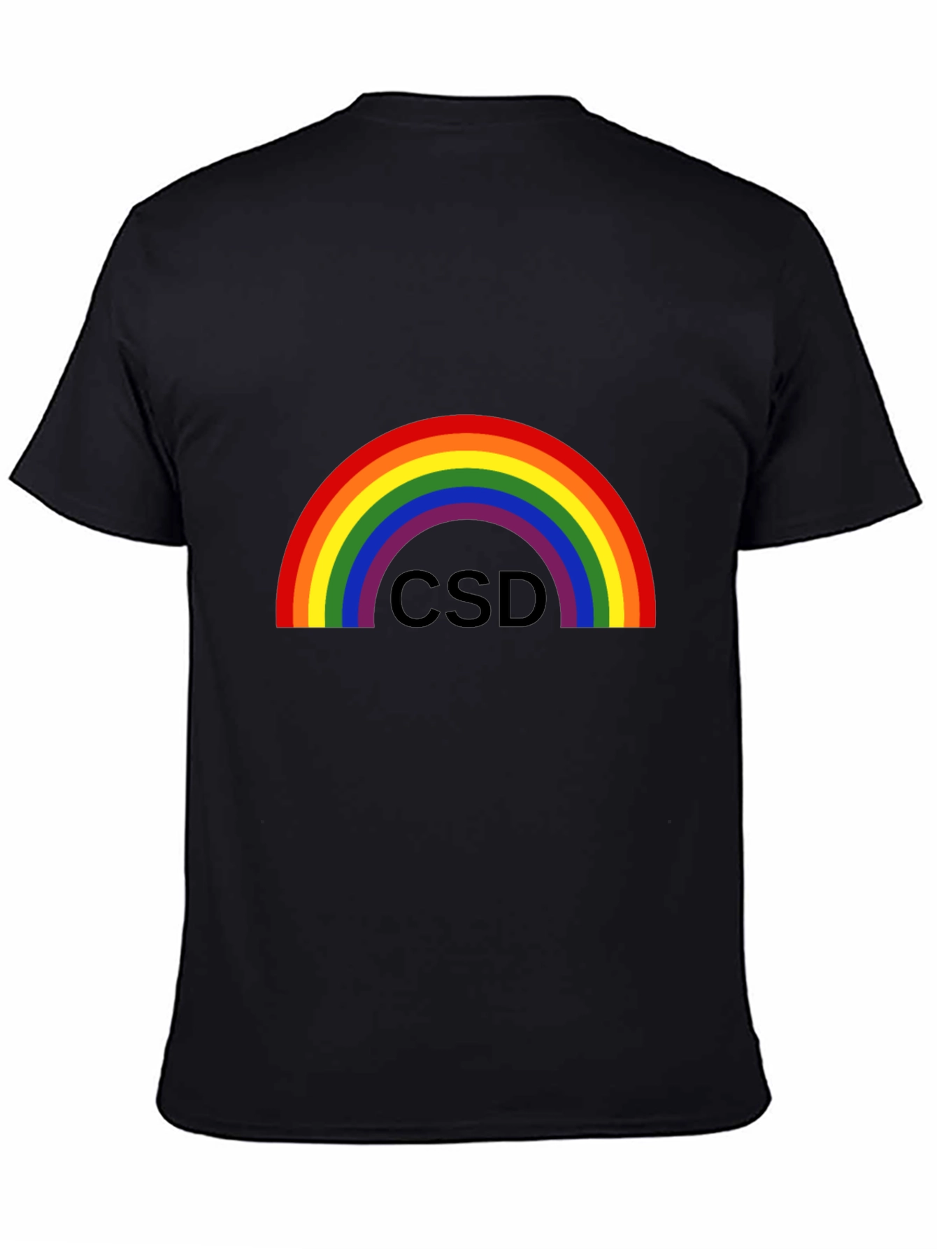 Rainbow CSD Pride T-Shirt - Black