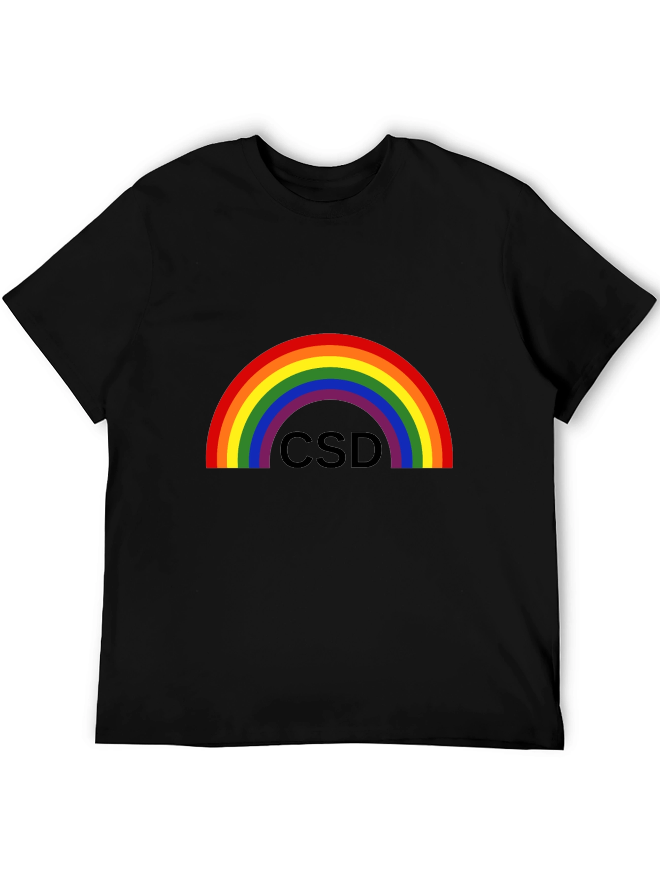 Rainbow CSD Pride T-Shirt - Black