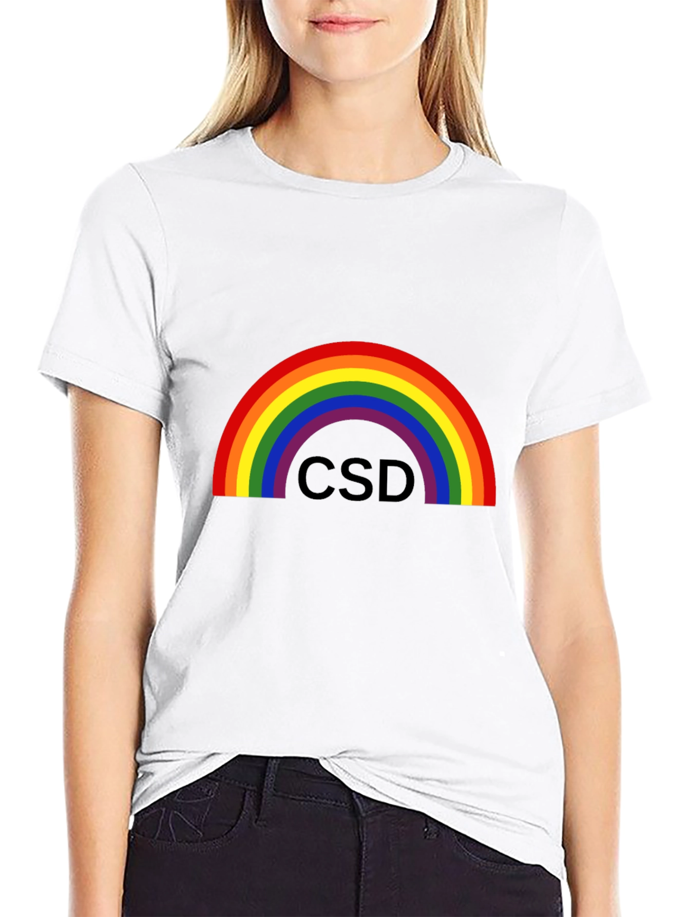 Rainbow CSD Pride T-Shirt - Black