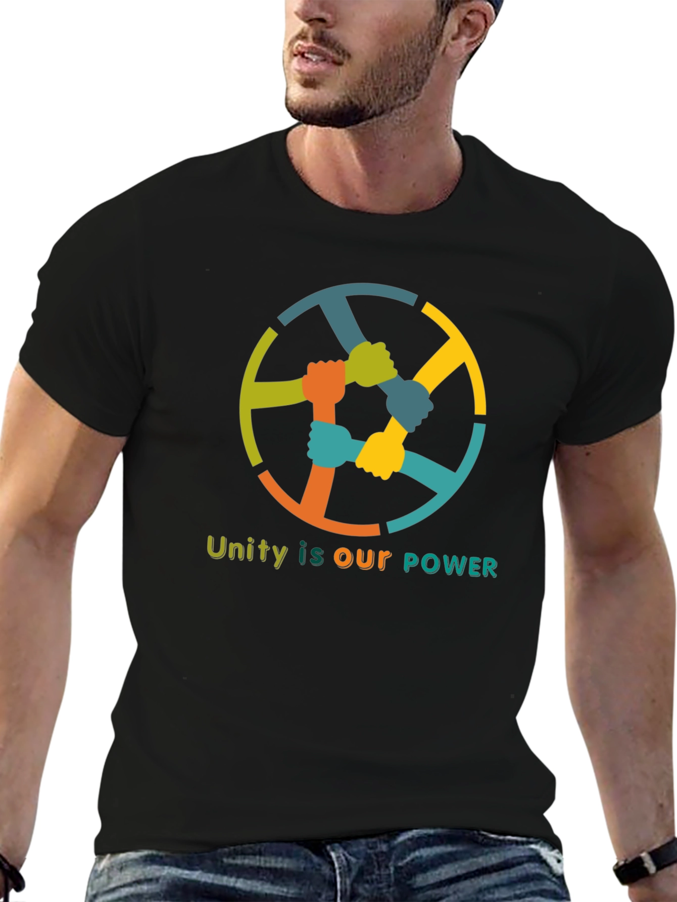 Unity Power T-Shirt - Strength in Togetherness Graphic Tee