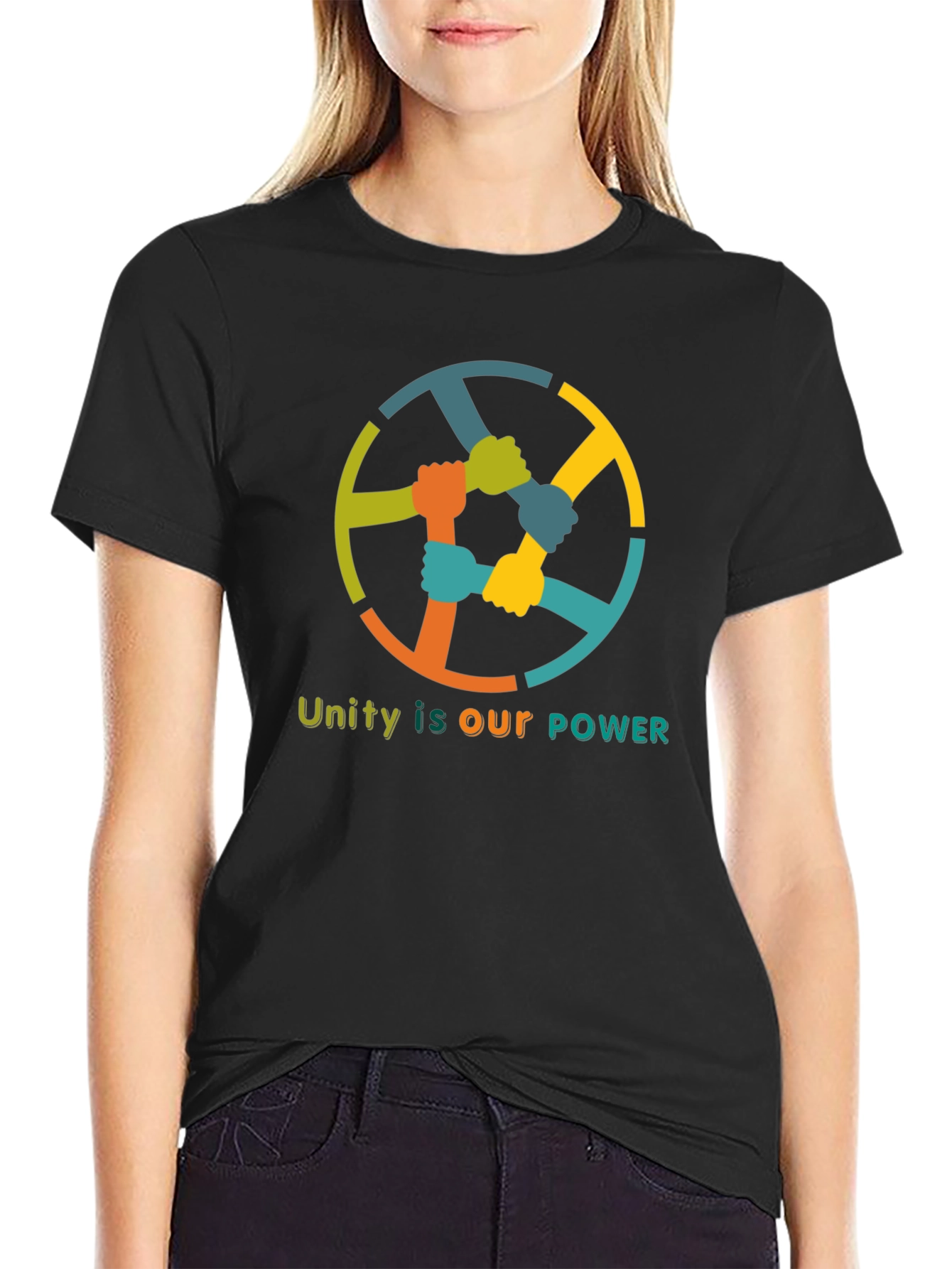 Unity Power T-Shirt - Strength in Togetherness Graphic Tee