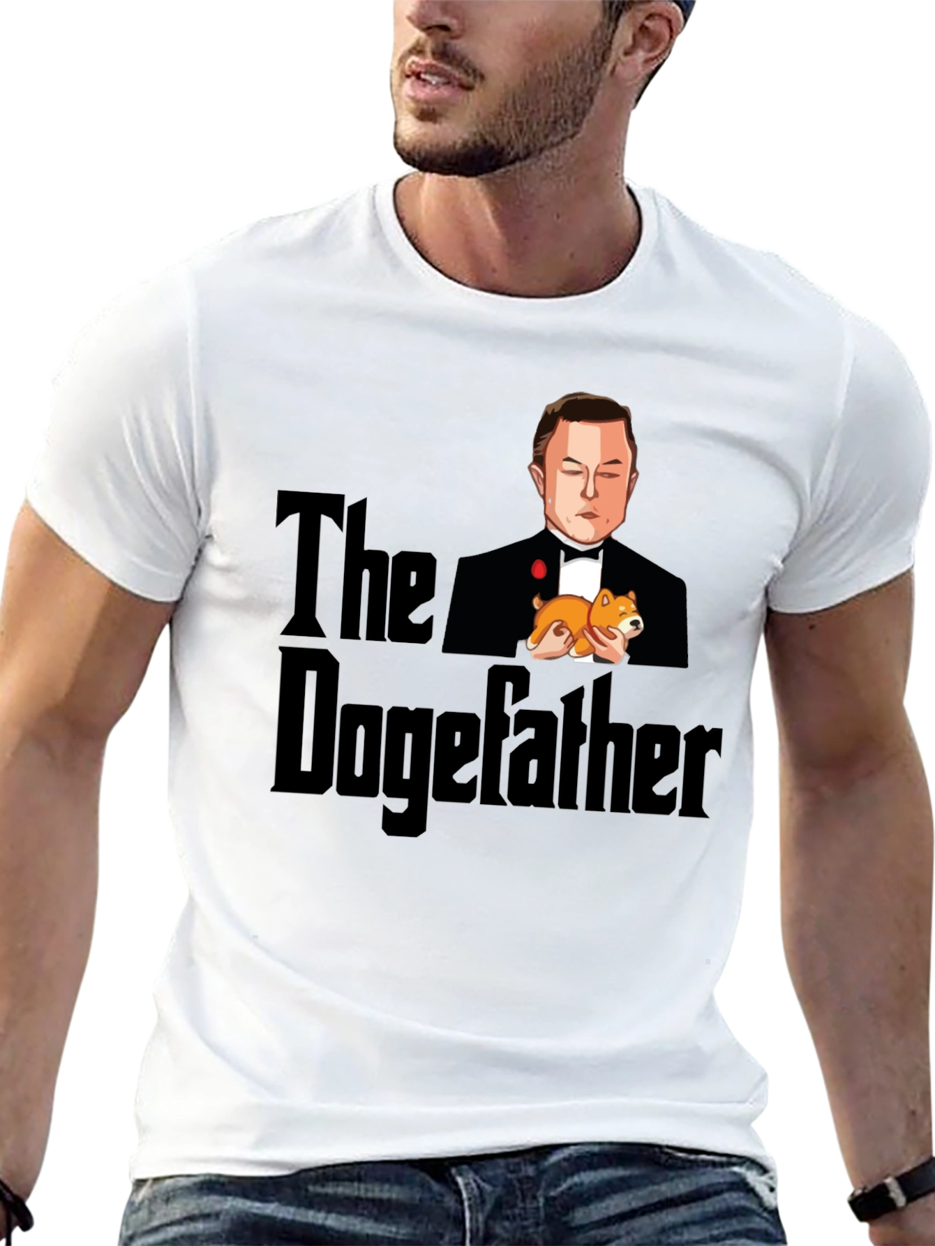 The Dogefather T-Shirt - Elon Musk Parody Tee