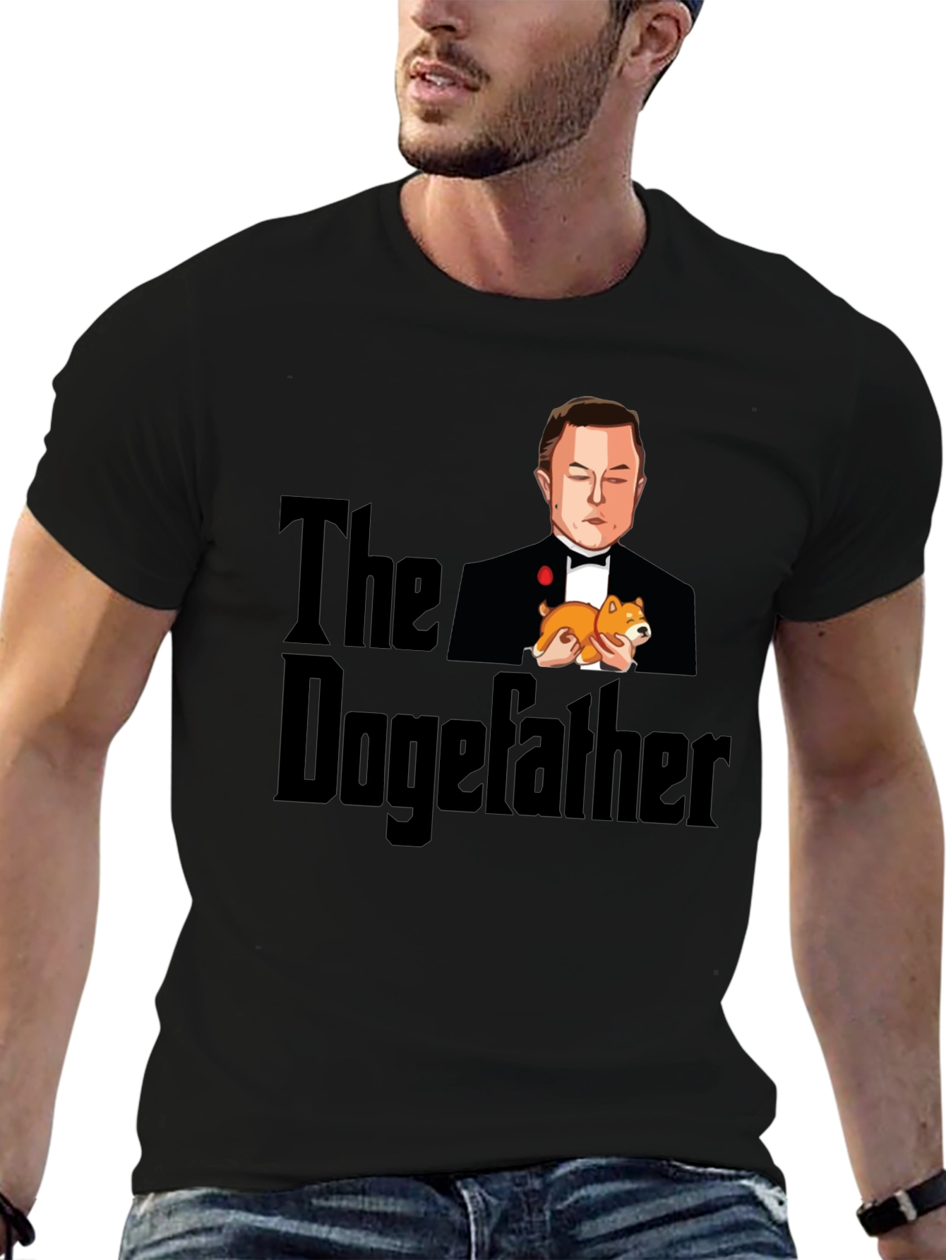 The Dogefather T-Shirt - Elon Musk Parody Tee