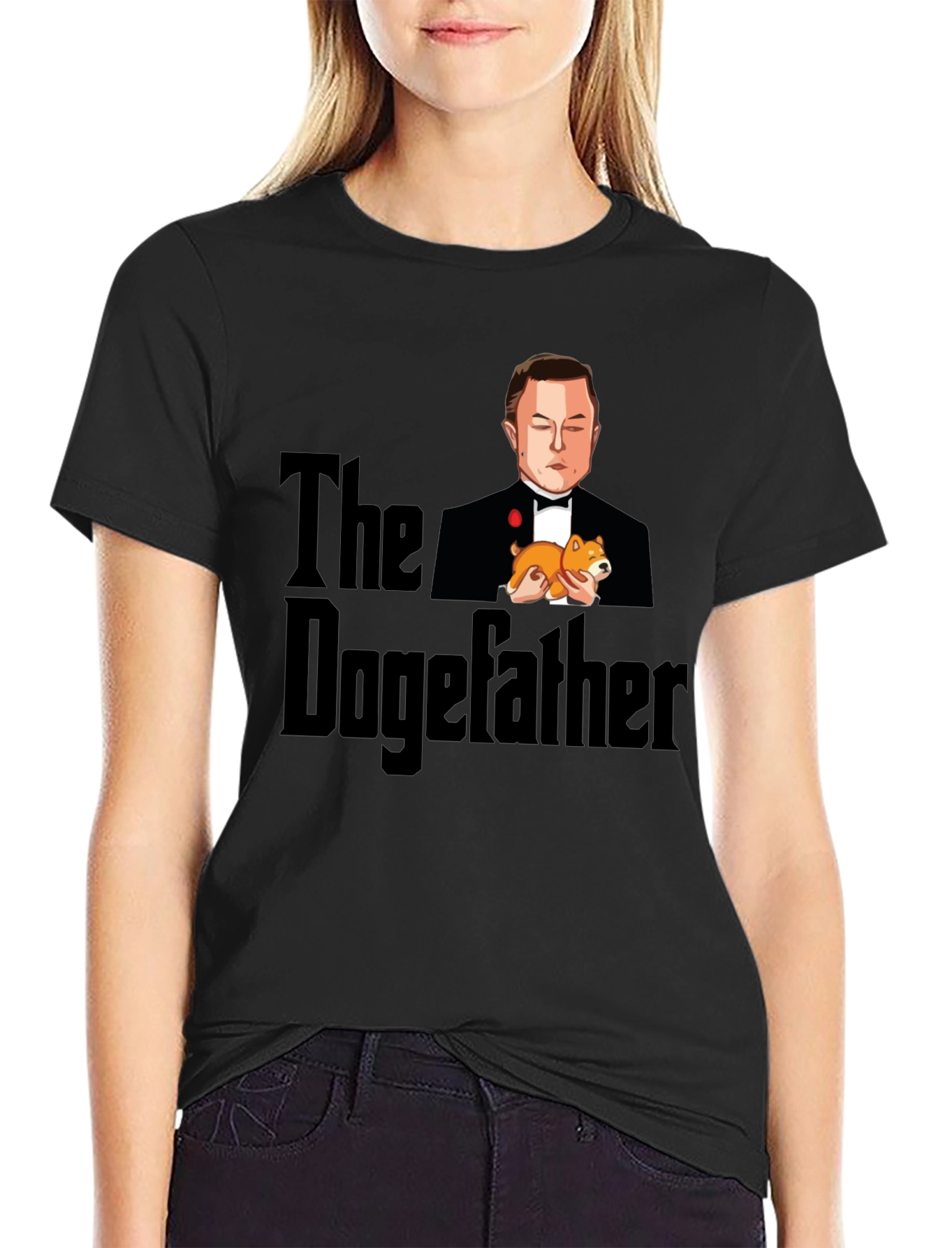 The Dogefather T-Shirt - Elon Musk Parody Tee