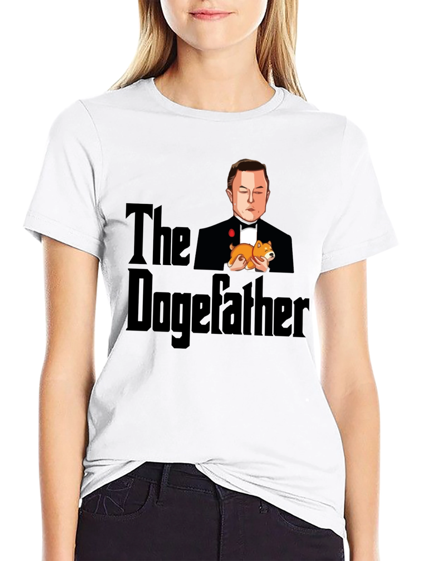 The Dogefather T-Shirt - Elon Musk Parody Tee