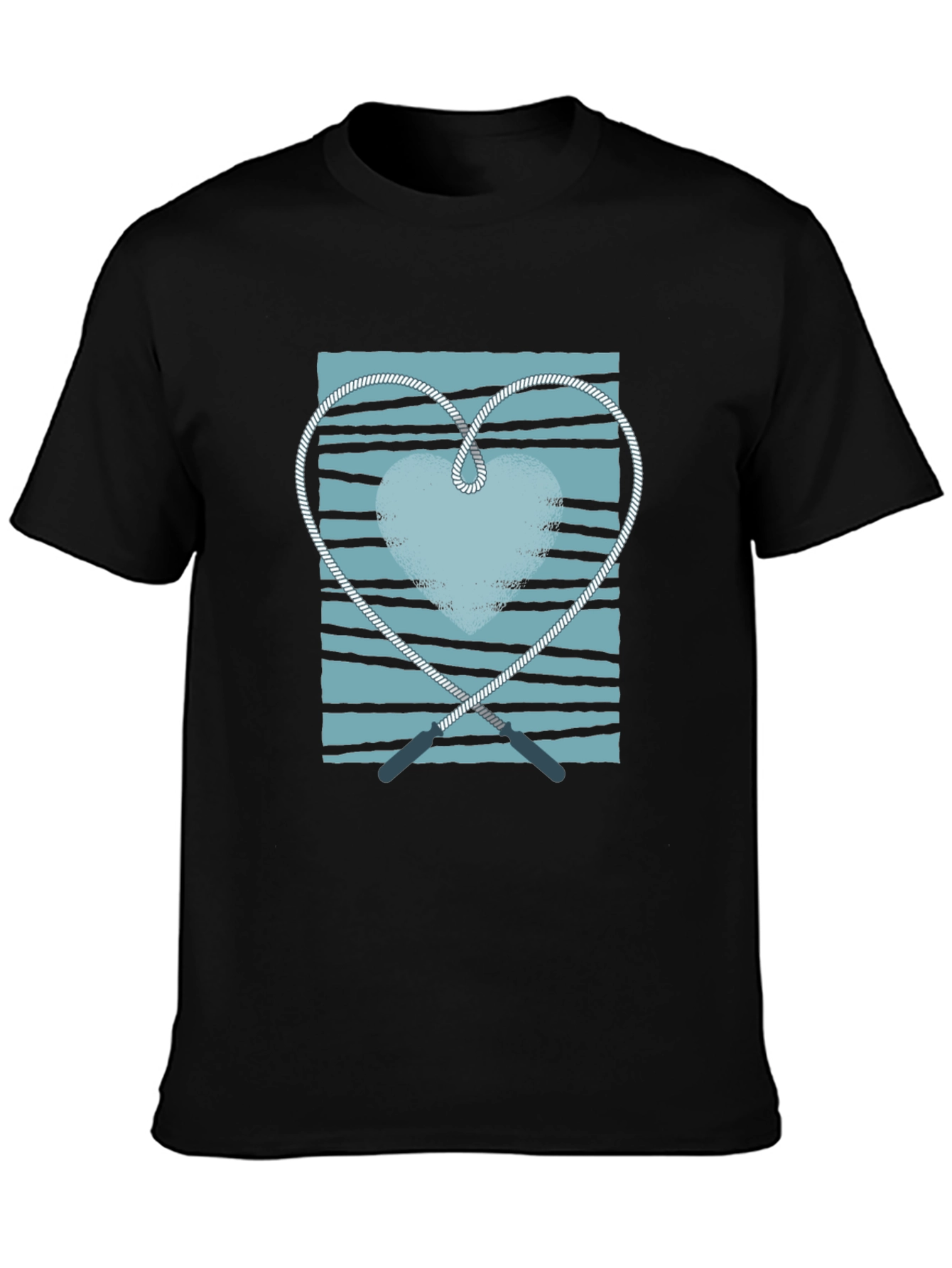 Jump Rope Heart Graphic Tee