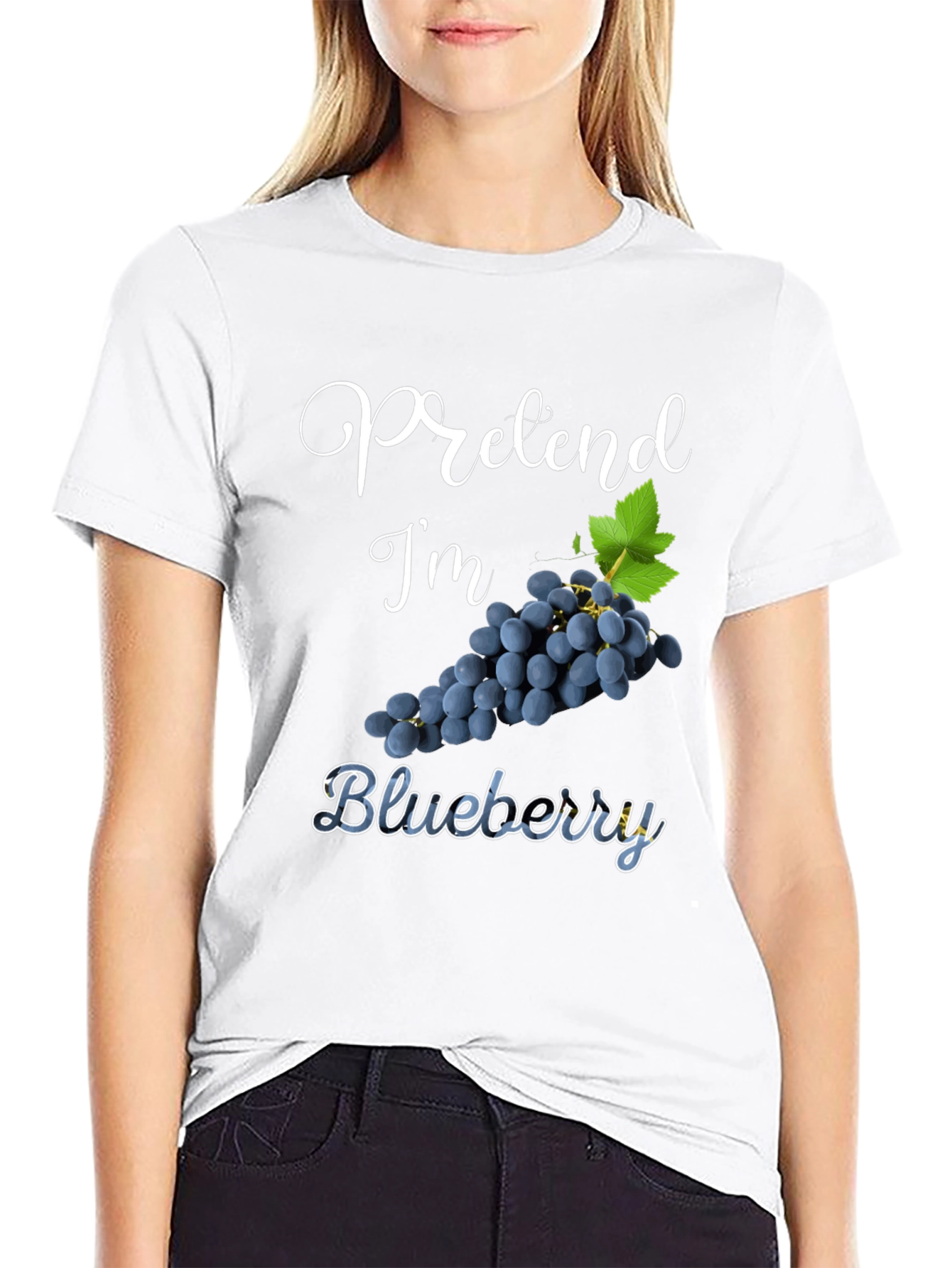 Pretend Im Blueberry Graphic T-Shirt