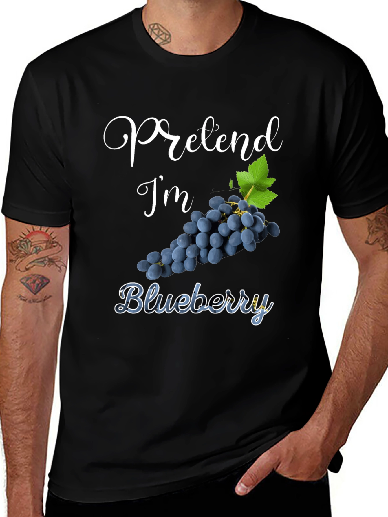 Pretend Im Blueberry Graphic T-Shirt