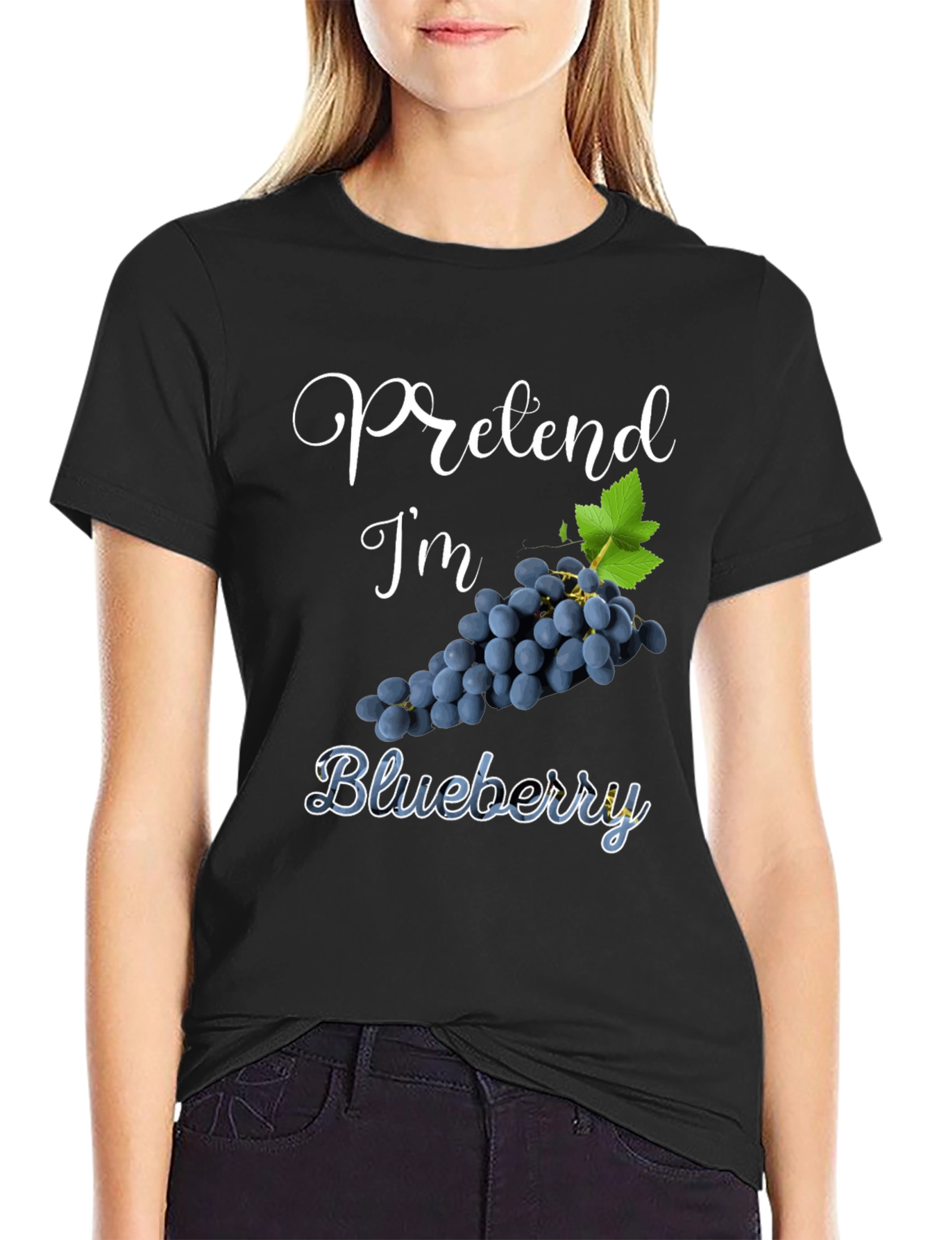 Pretend Im Blueberry Graphic T-Shirt