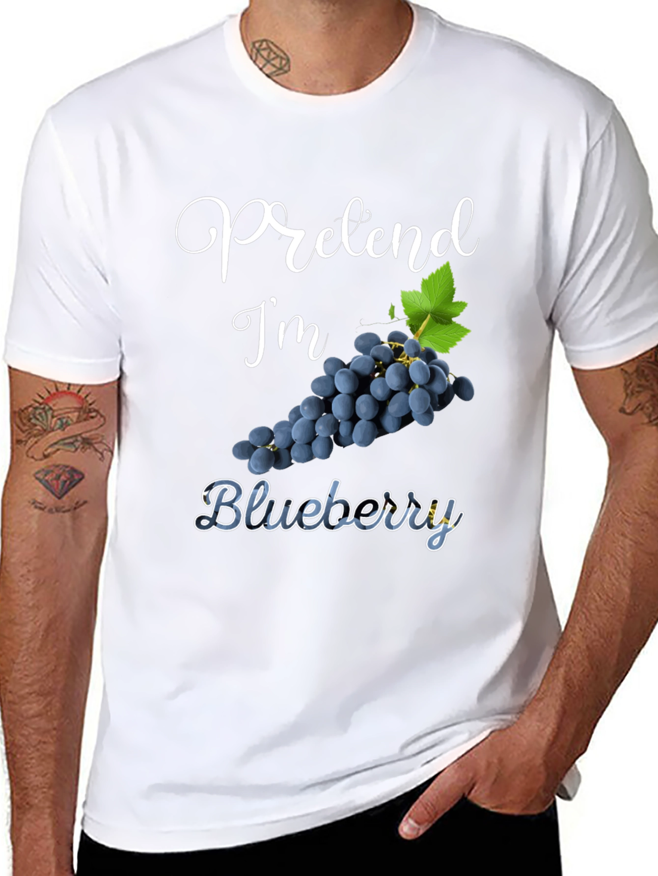 Pretend Im Blueberry Graphic T-Shirt