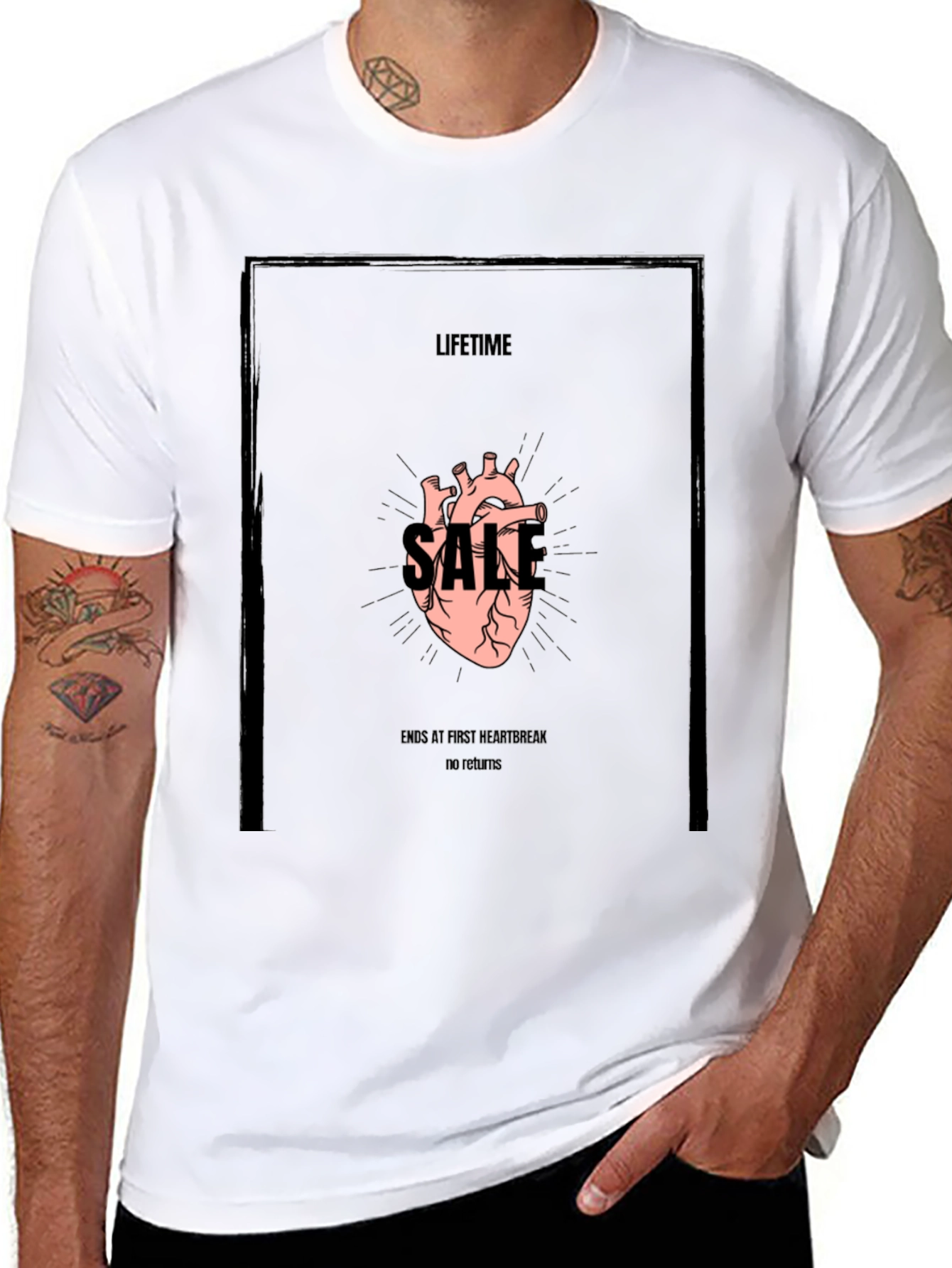 Lifetime Sale Graphic Tee - Black