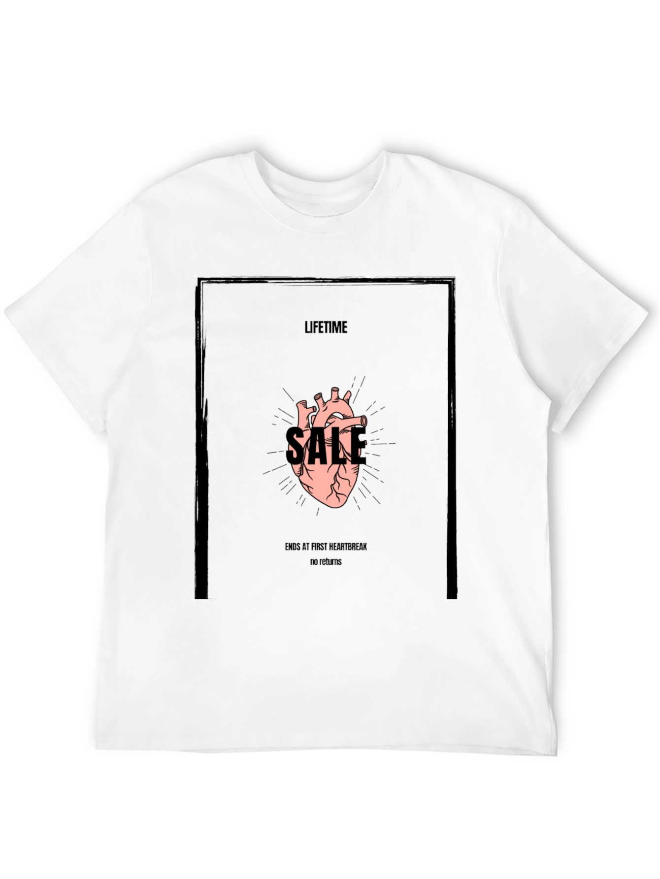 Lifetime Sale Graphic Tee - Black