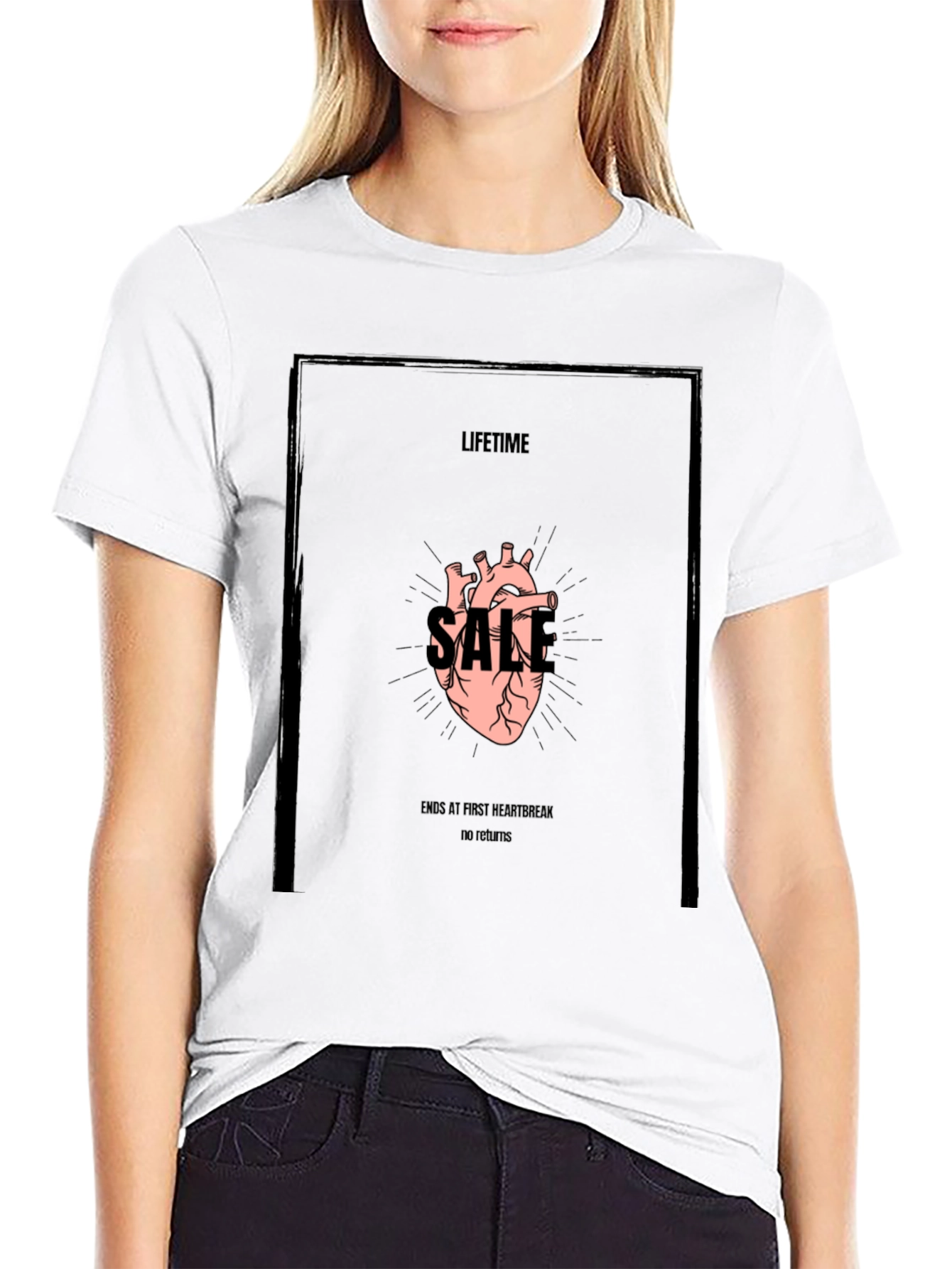 Lifetime Sale Graphic Tee - Black