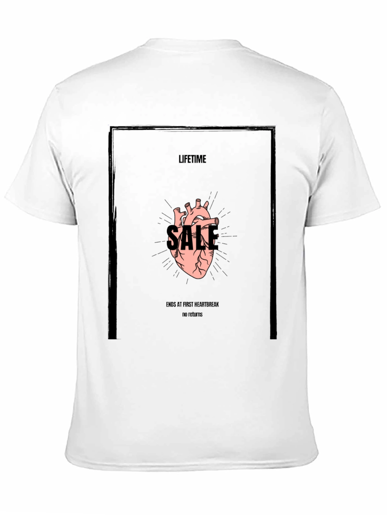 Lifetime Sale Graphic Tee - Black