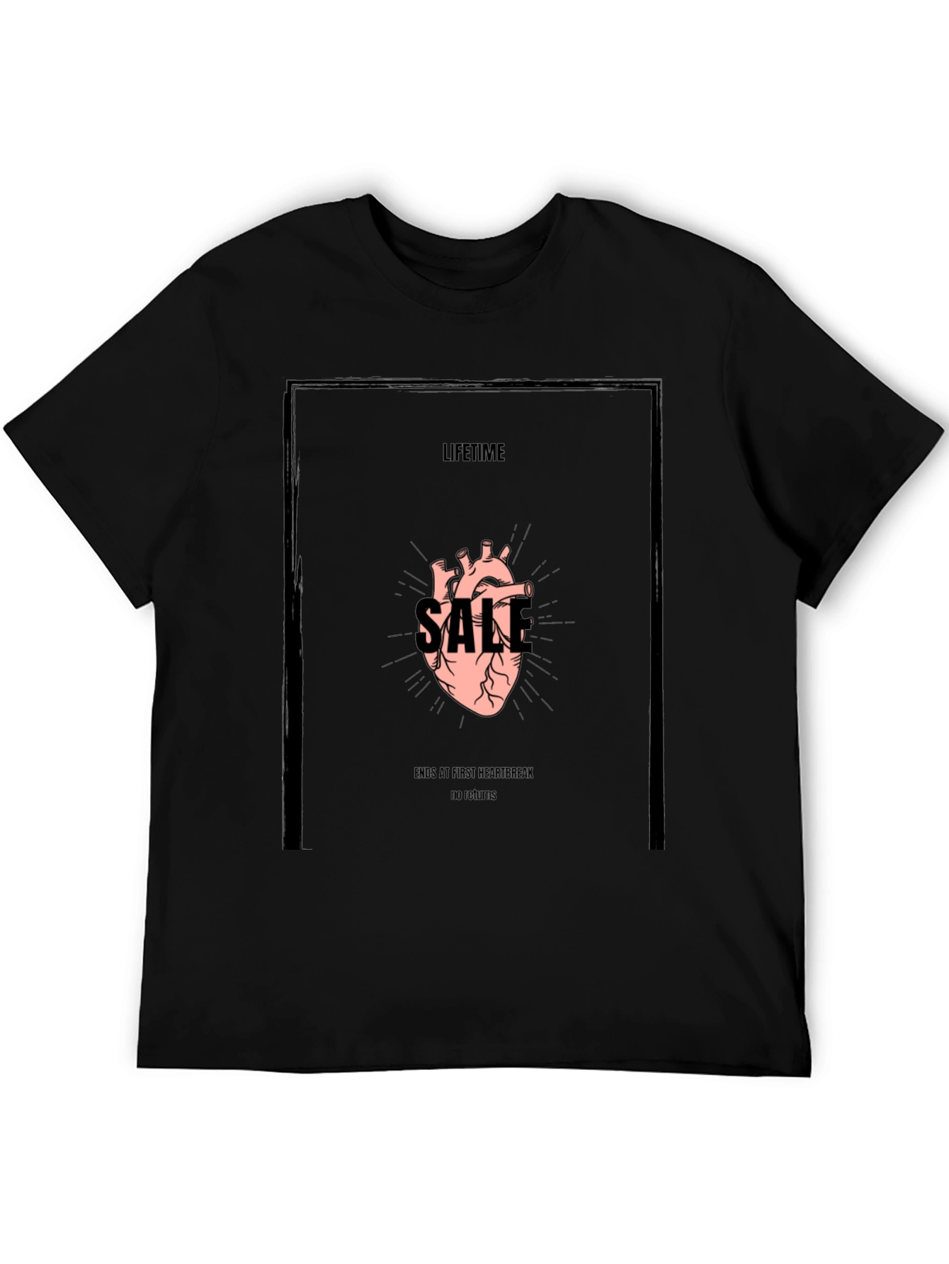 Lifetime Sale Graphic Tee - Black