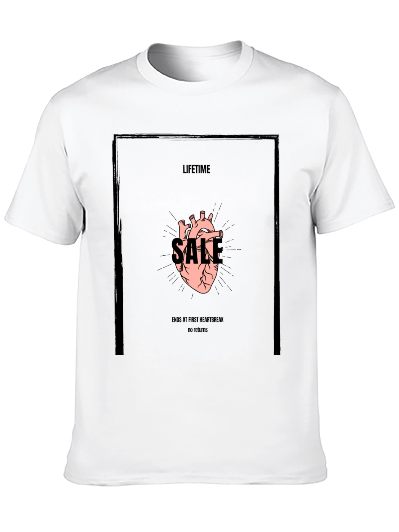Lifetime Sale Graphic Tee - Black