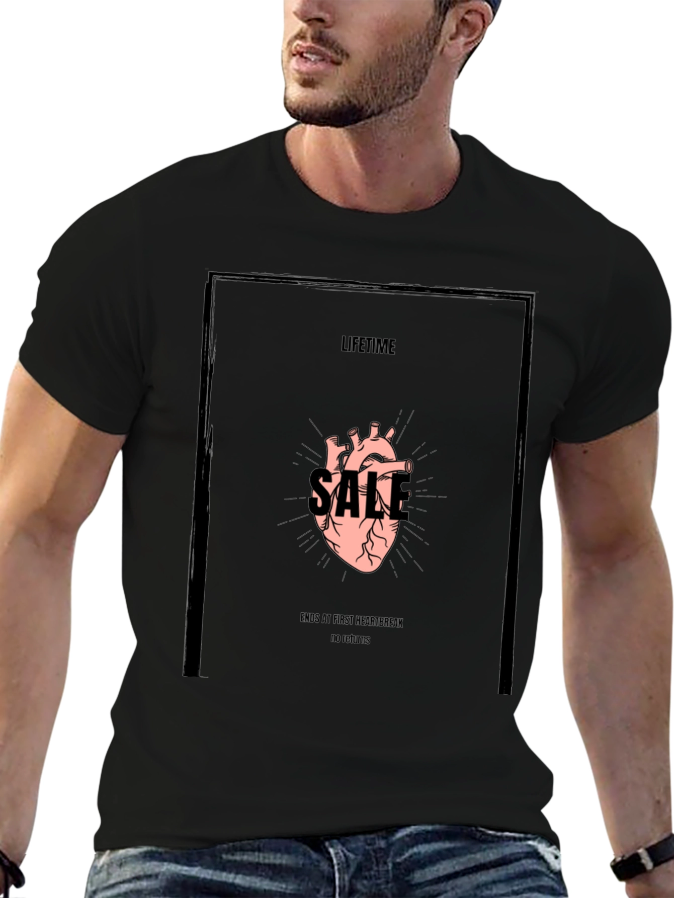 Lifetime Sale Graphic Tee - Black