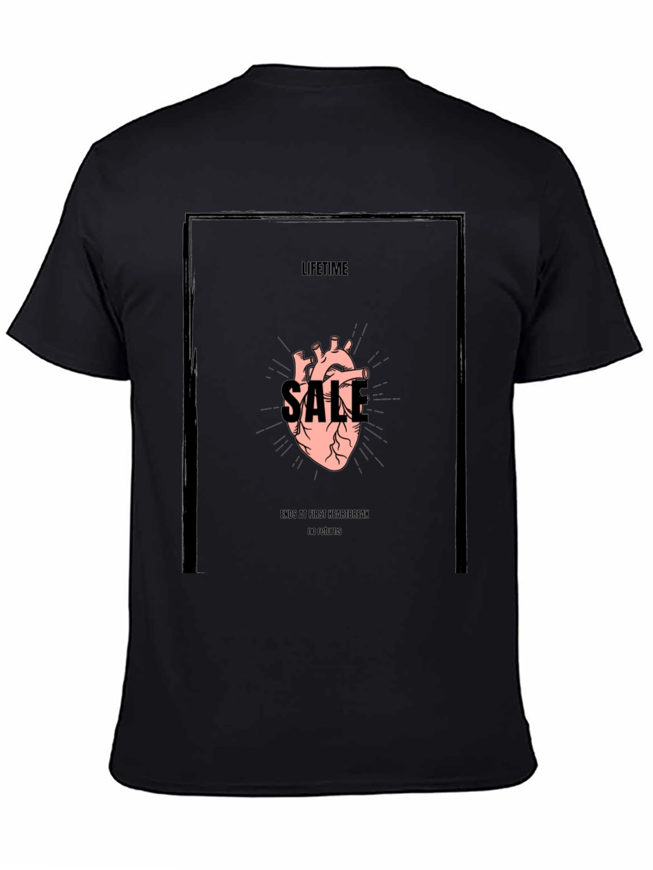 Lifetime Sale Graphic Tee - Black