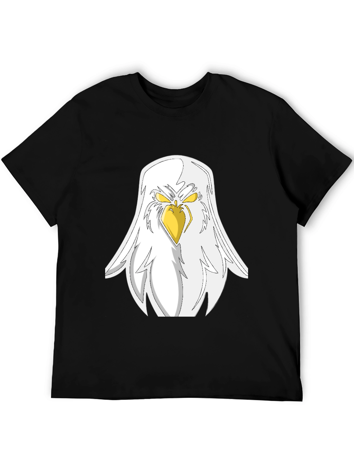 Eagle Graphic Black T-Shirt - Fierce Bird Design