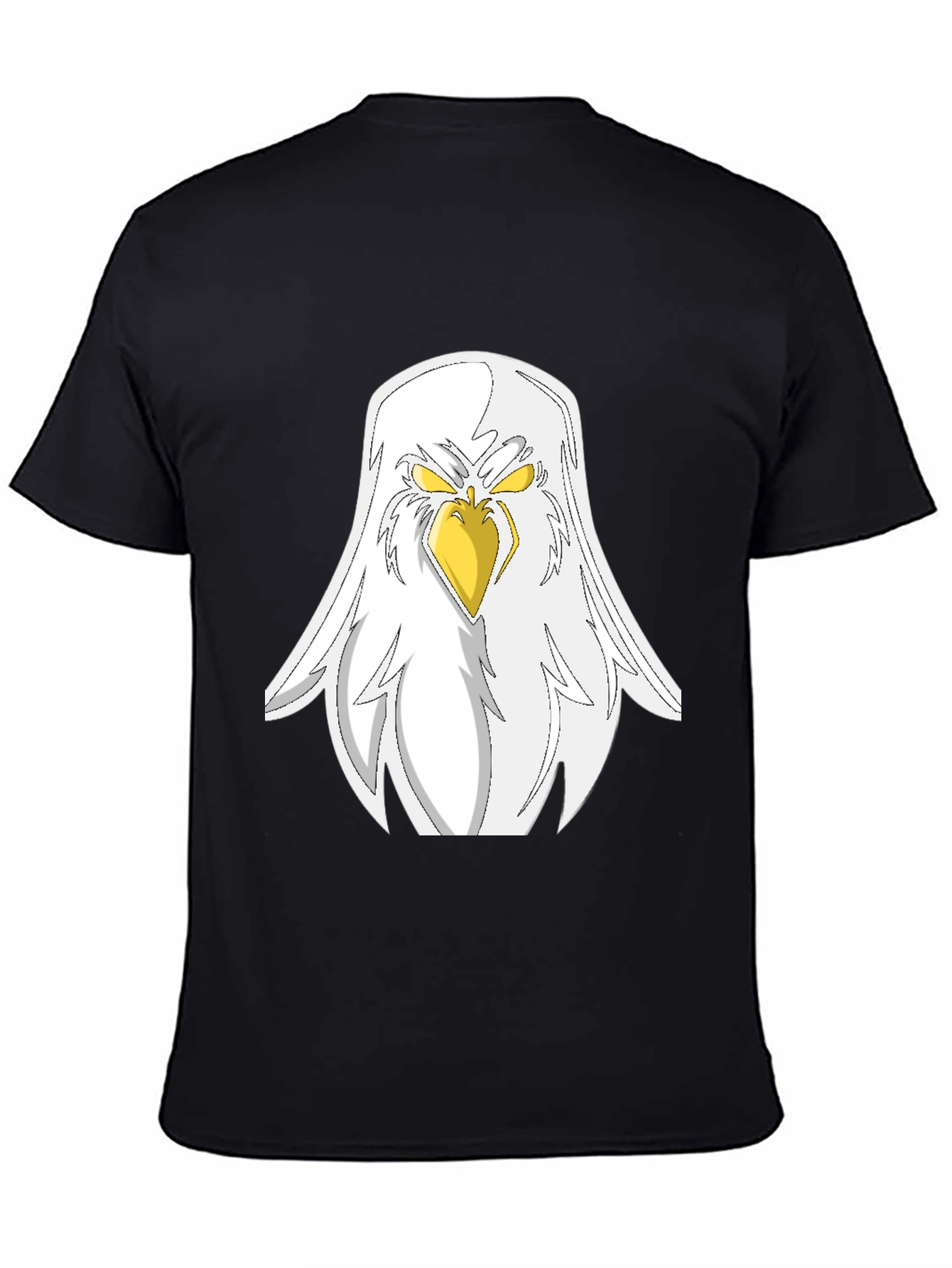Eagle Graphic Black T-Shirt - Fierce Bird Design