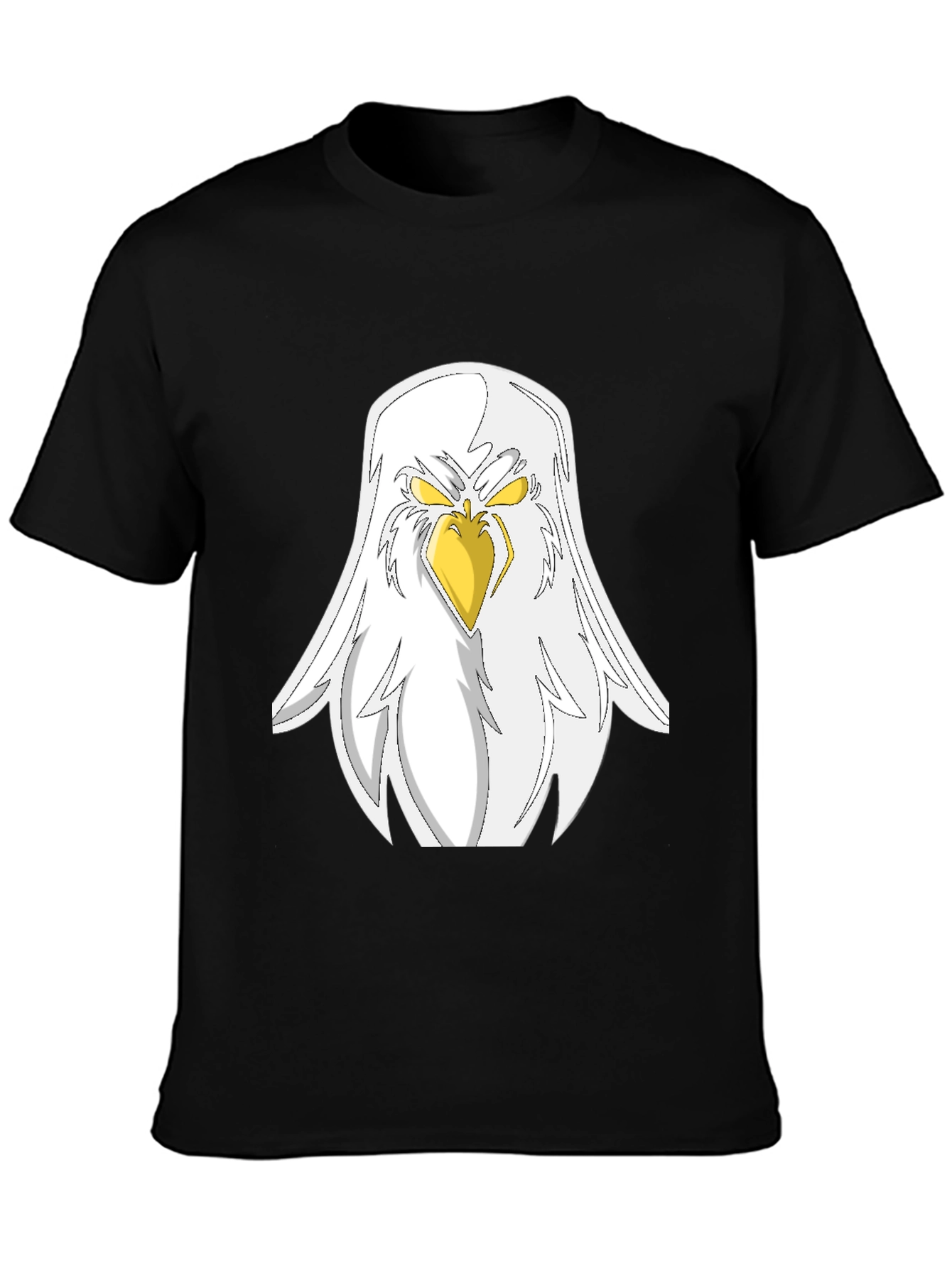 Eagle Graphic Black T-Shirt - Fierce Bird Design