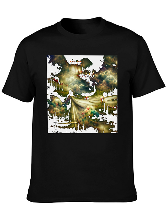 Abstract Road T-Shirt - Unique Graphic Tee