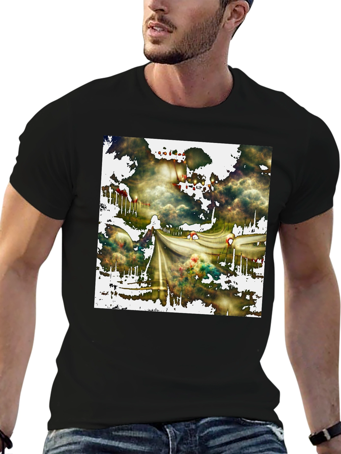 Abstract Road T-Shirt - Unique Graphic Tee