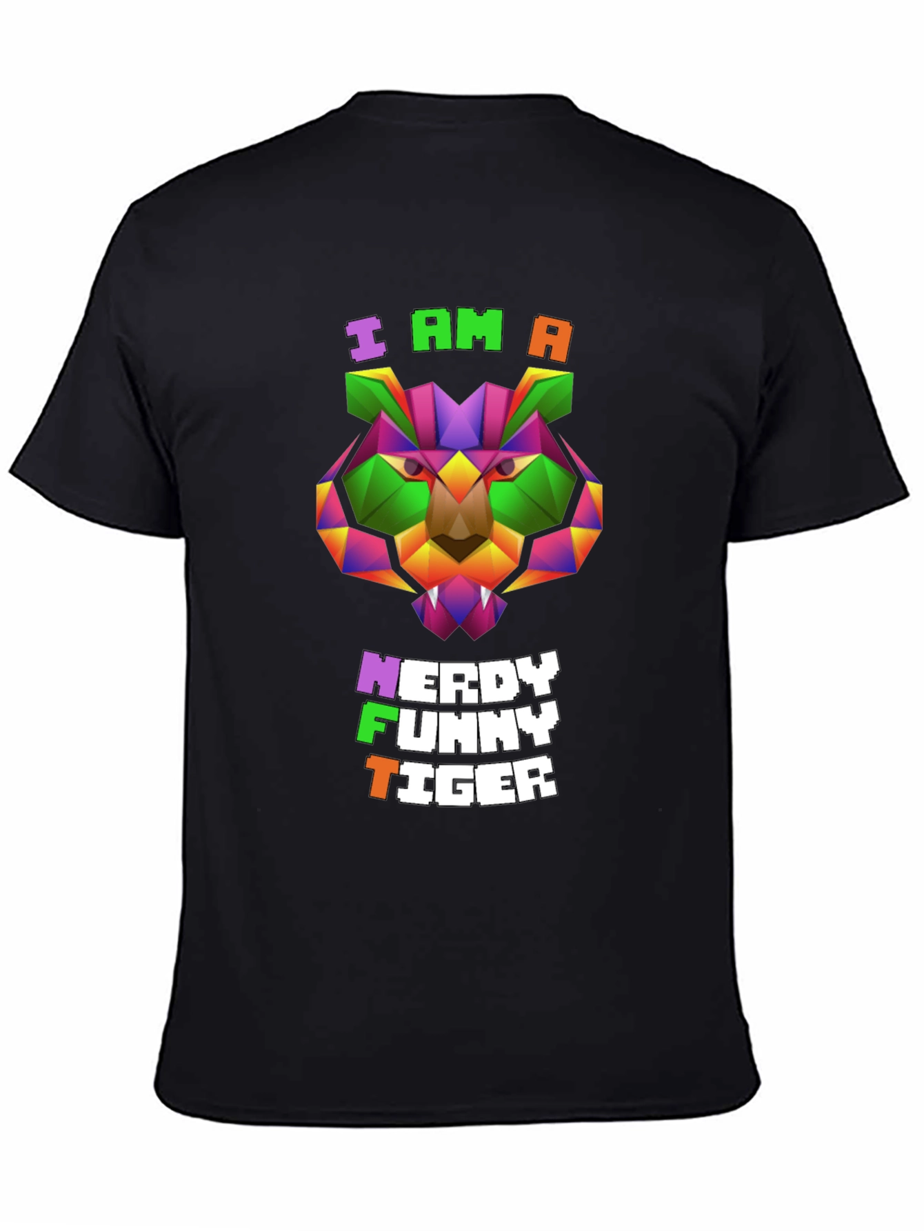 Nerdy Funny Tiger Graphic Tee - Unique Design