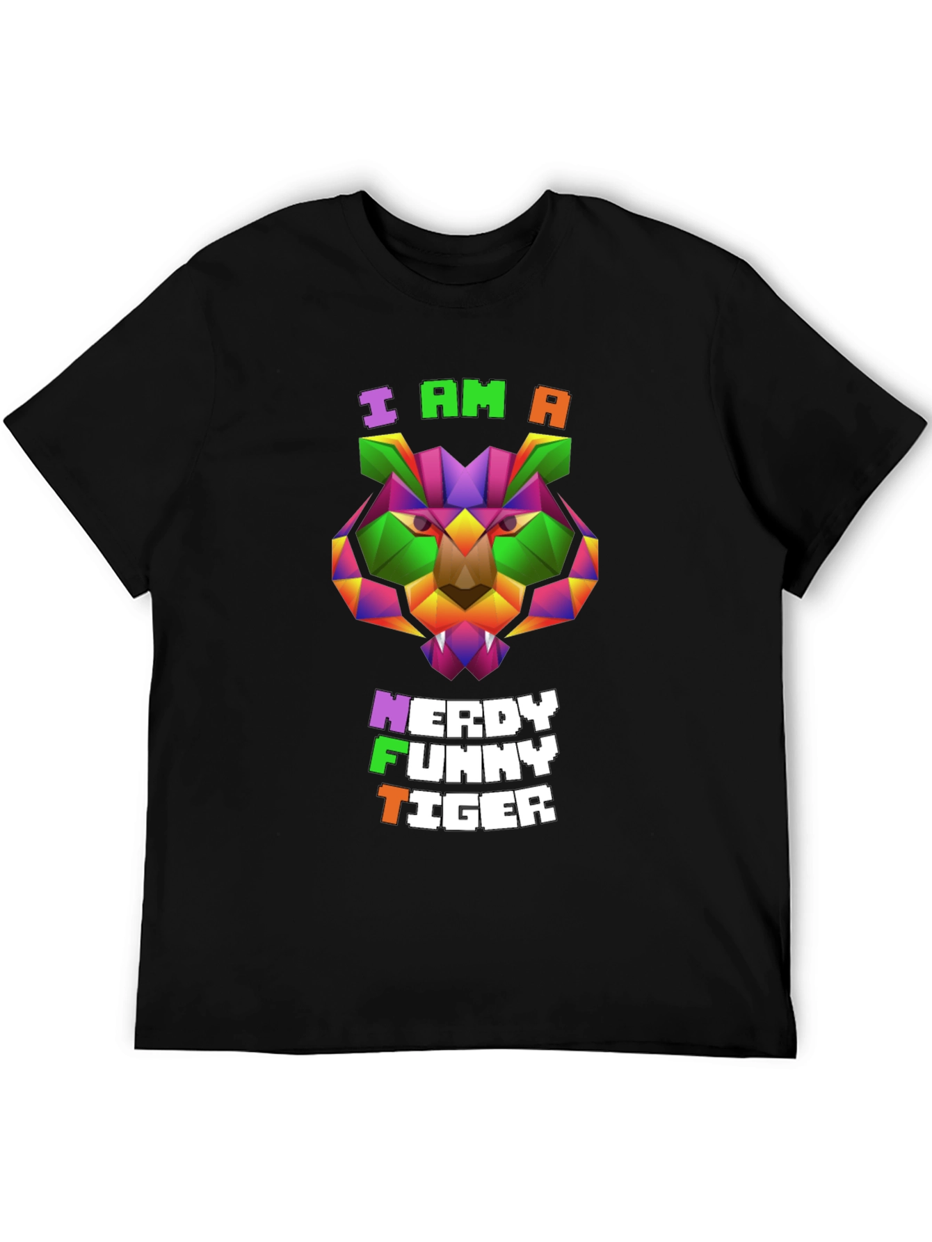 Nerdy Funny Tiger Graphic Tee - Unique Design