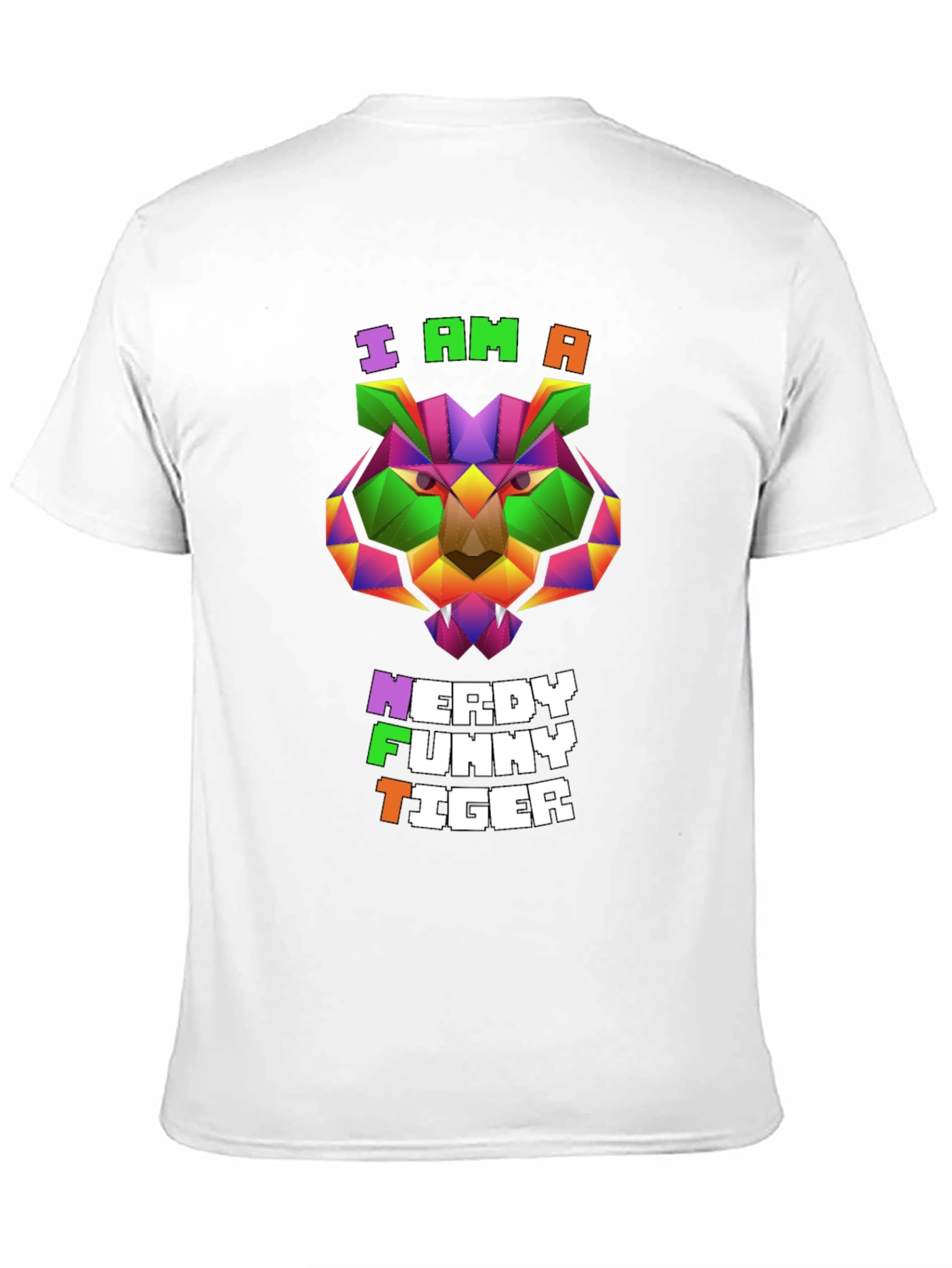 Nerdy Funny Tiger Graphic Tee - Unique Design