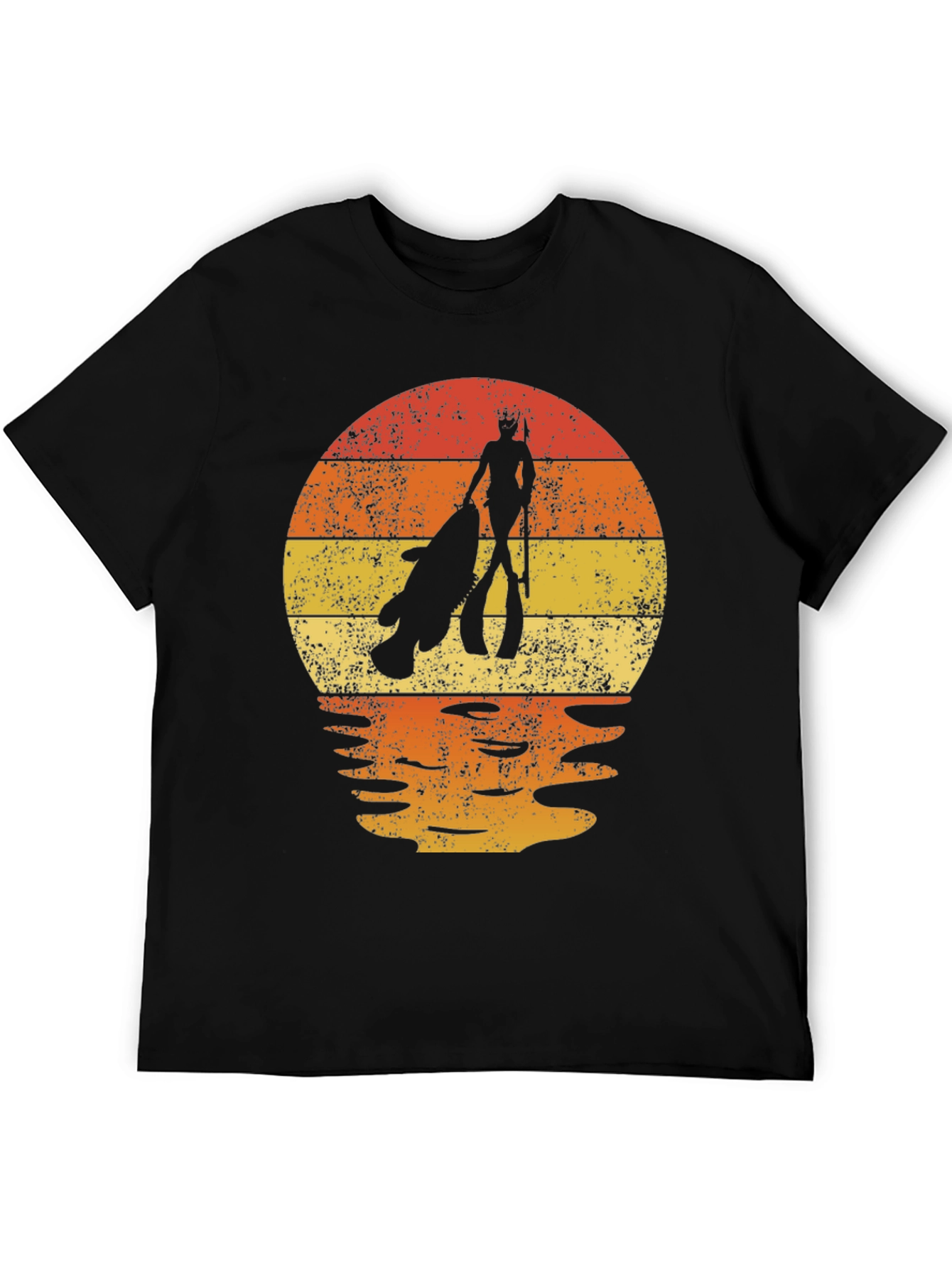 Spearfishing Sunset Graphic Tee - Dive in Style!