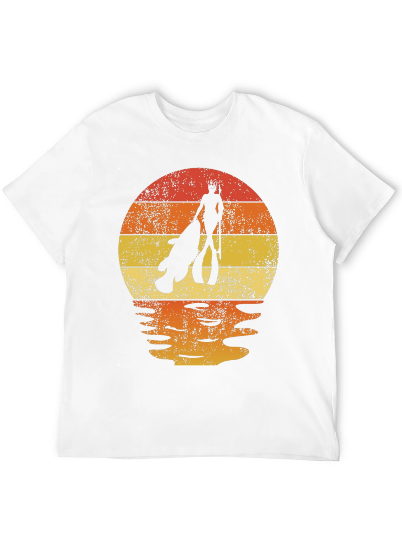 Spearfishing Sunset Graphic Tee - Dive in Style!