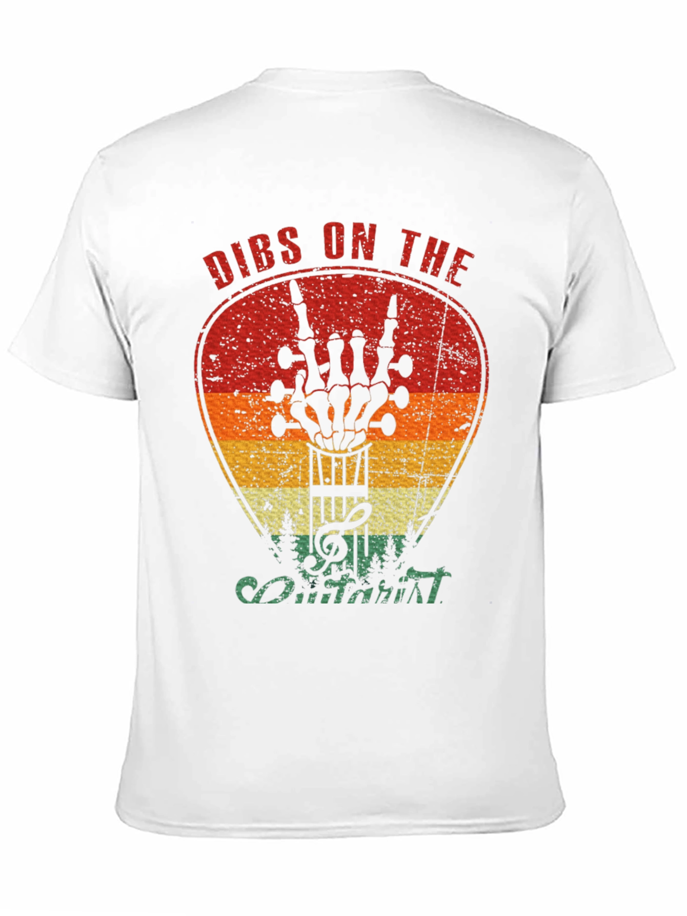 Dibs on the Guitarist Skeleton Hand Rock Music T-Shirt